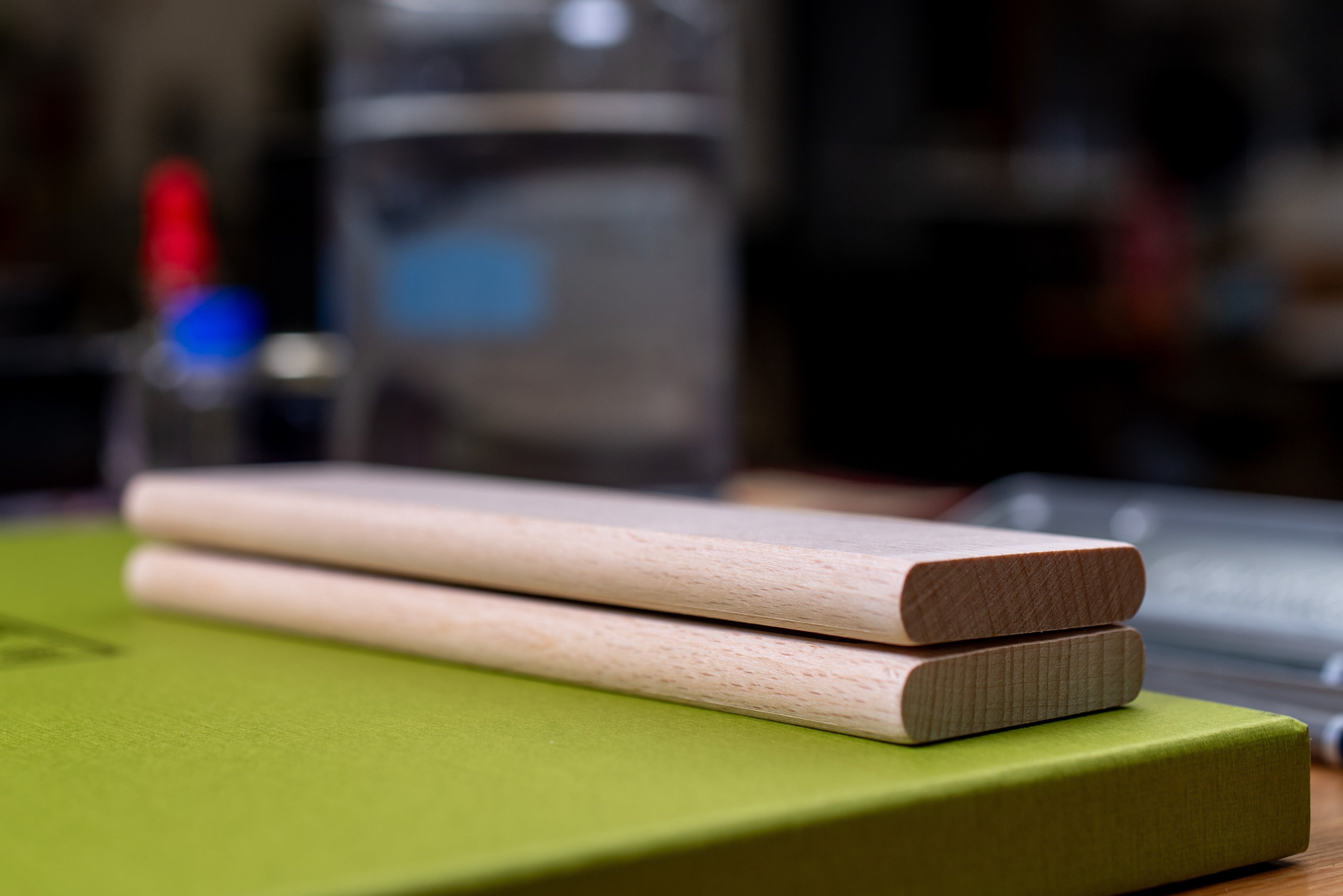 Double Beechwood Pen Case