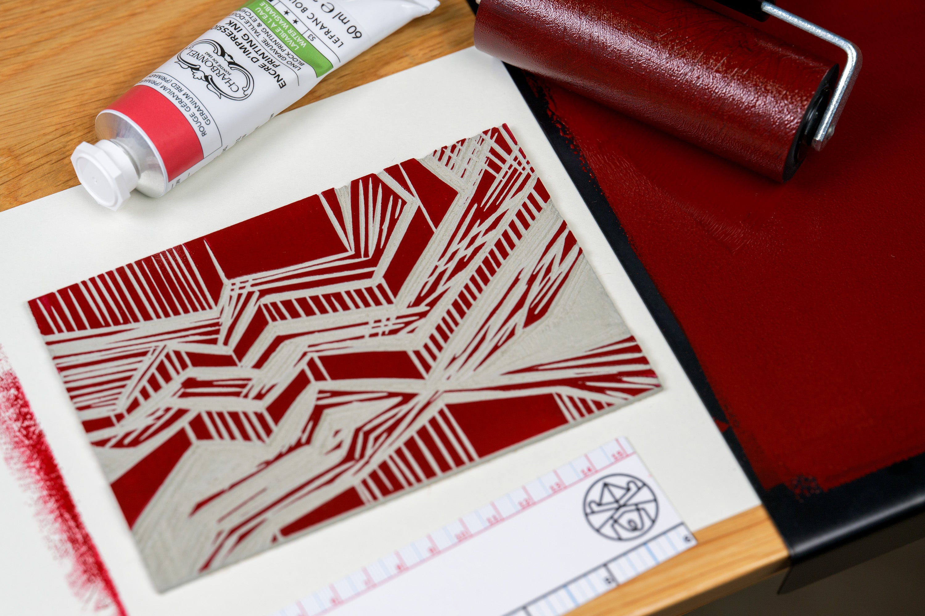 Unmounted Grey Linoleum Sheets, Pack of 2