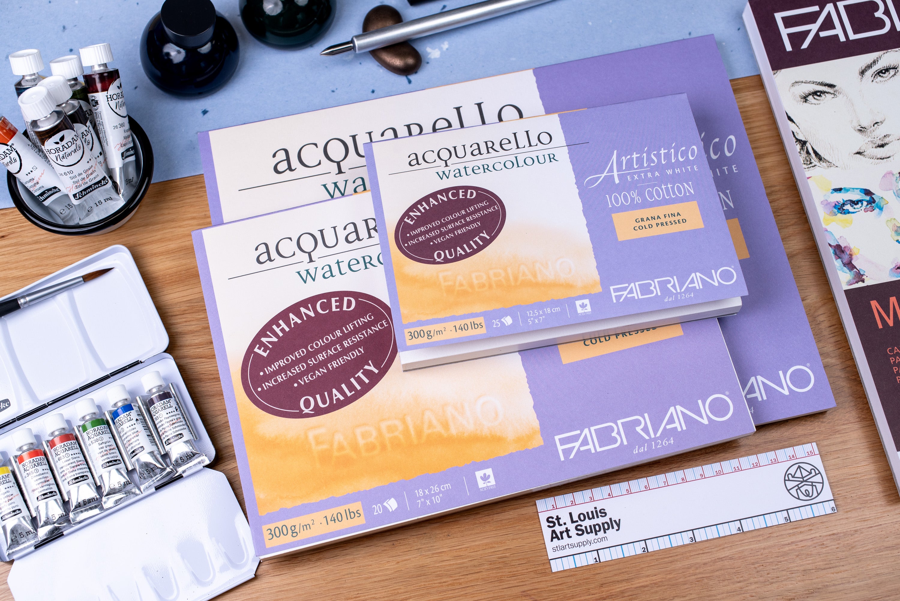 Fabriano Artistico Watercolor Blocks, Extra White