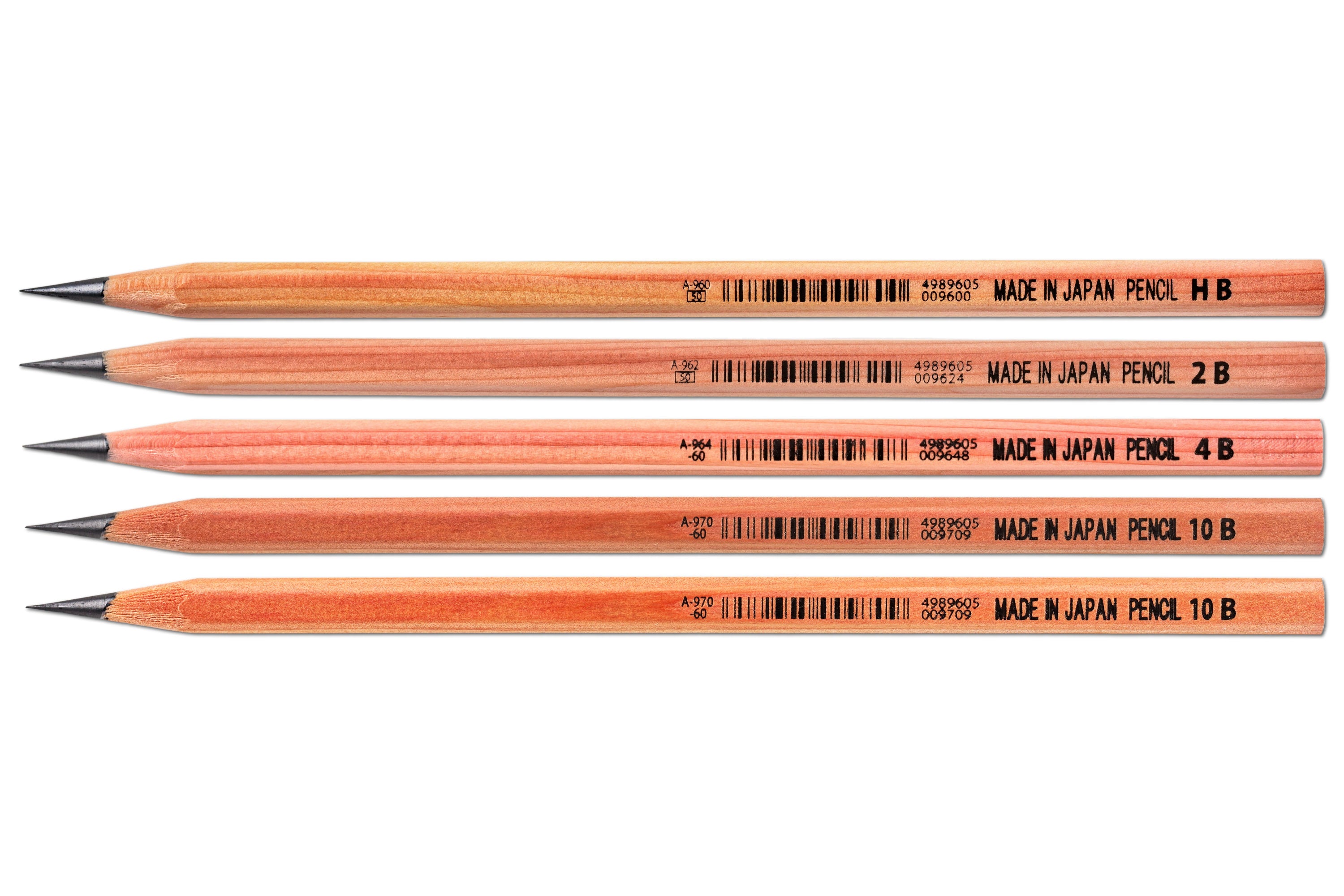 Cedar Calligraphy Pencils, Set of 5