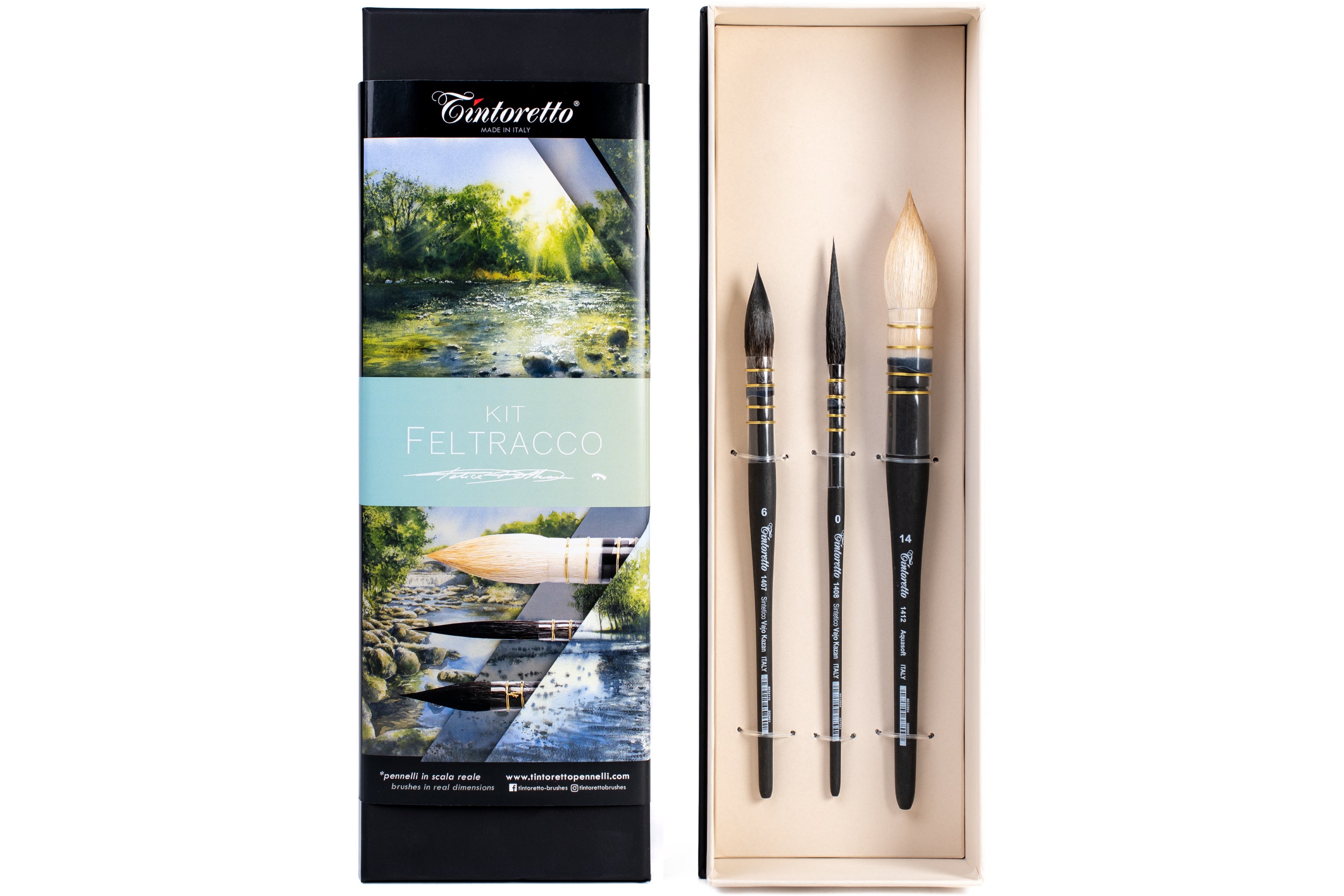 Tintoretto ⨉ Felice Feltracco Signature Watercolor Brush Set