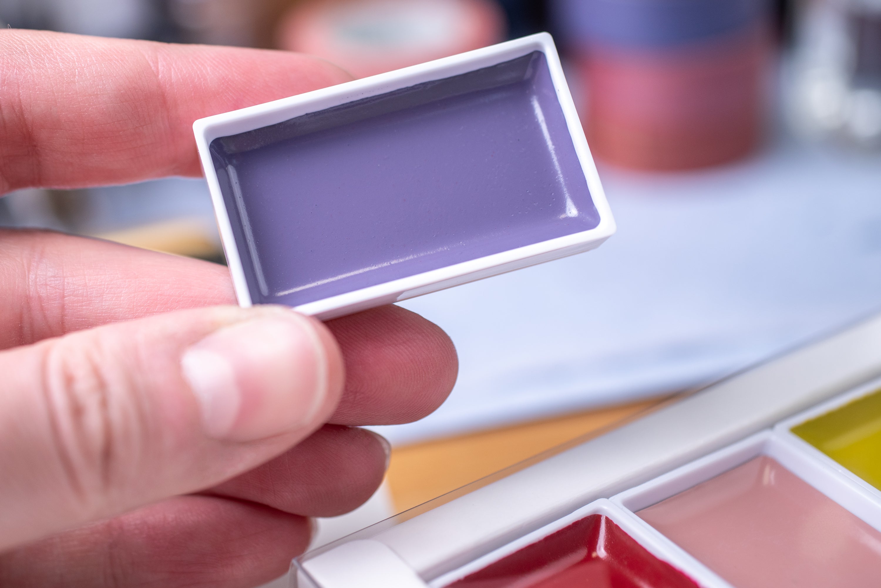 Gansai Tambi Watercolors, Empty Six-Color Box