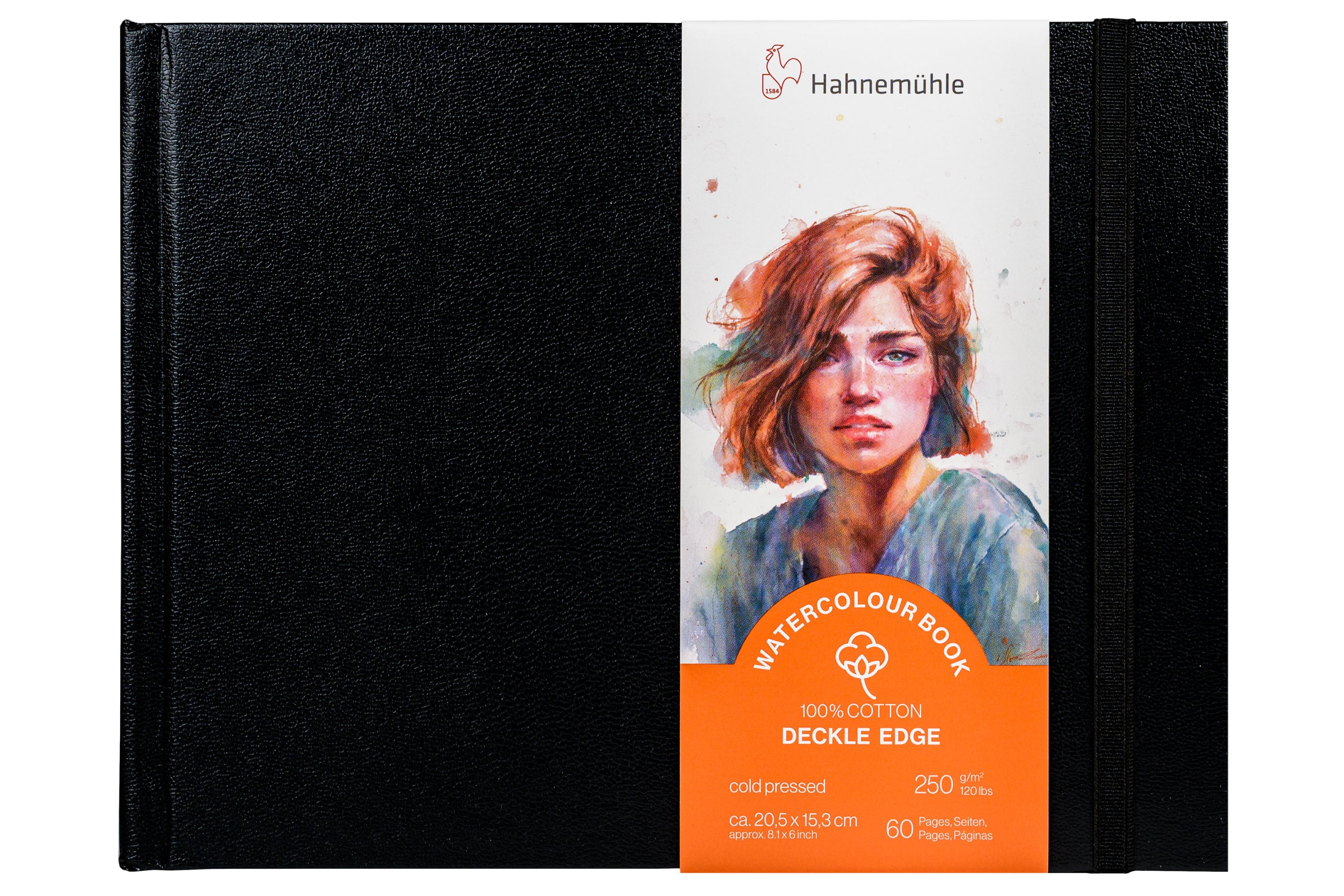 100% Cotton Watercolor Book, Deckled Edges