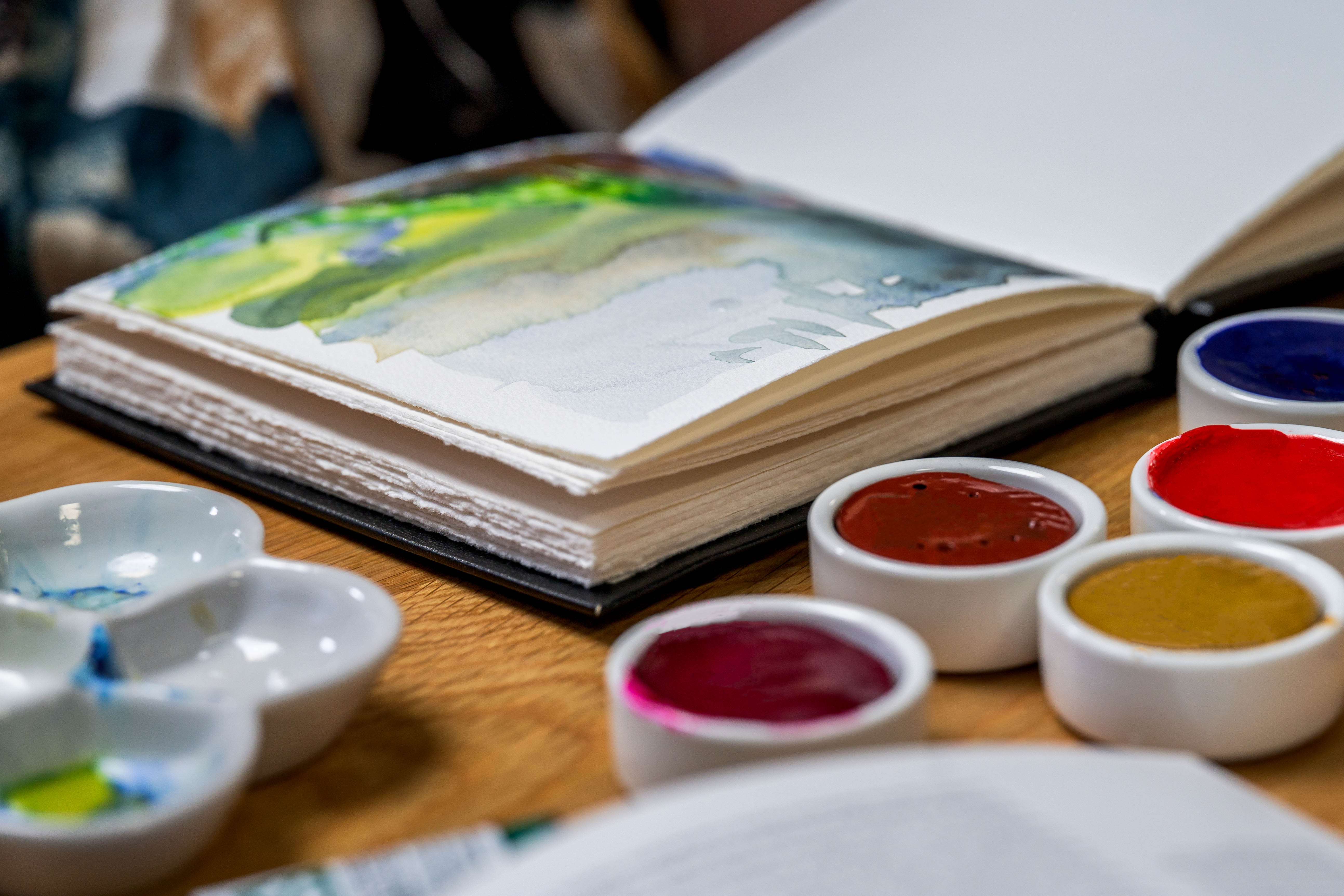 100% Cotton Watercolor Book, Deckled Edges