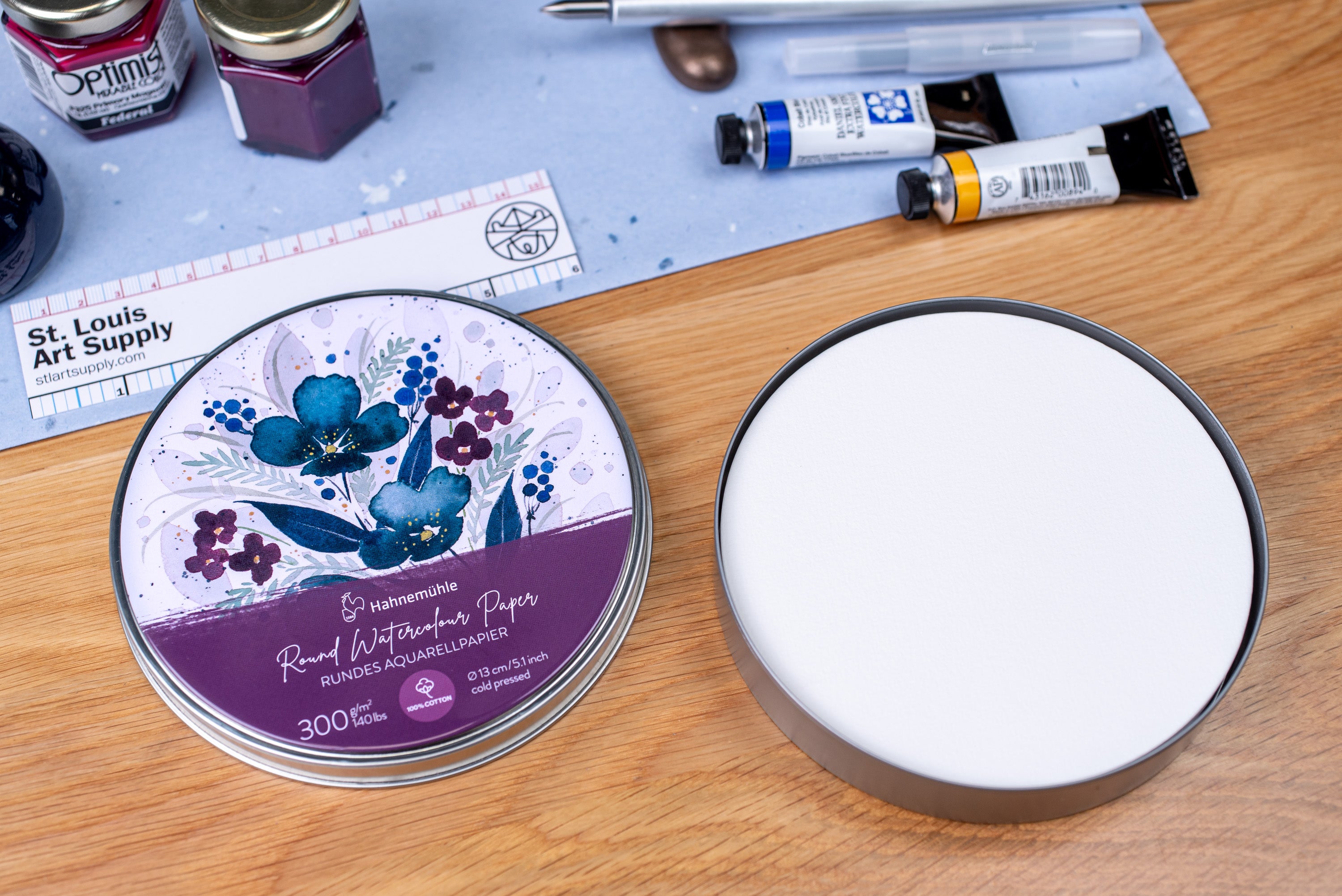 Round Watercolor Paper, 100% Cotton