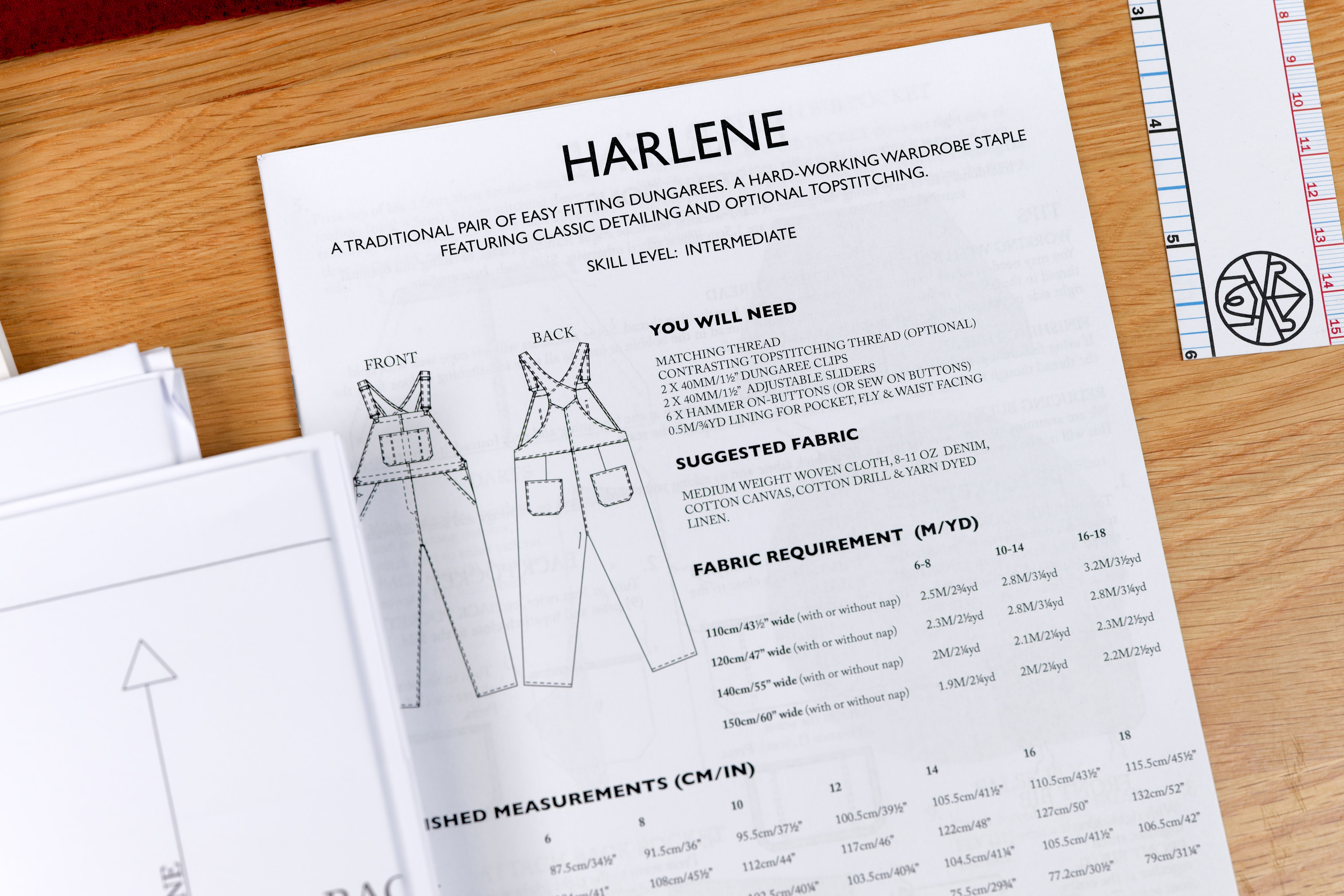 Harlene Overalls Sewing Pattern