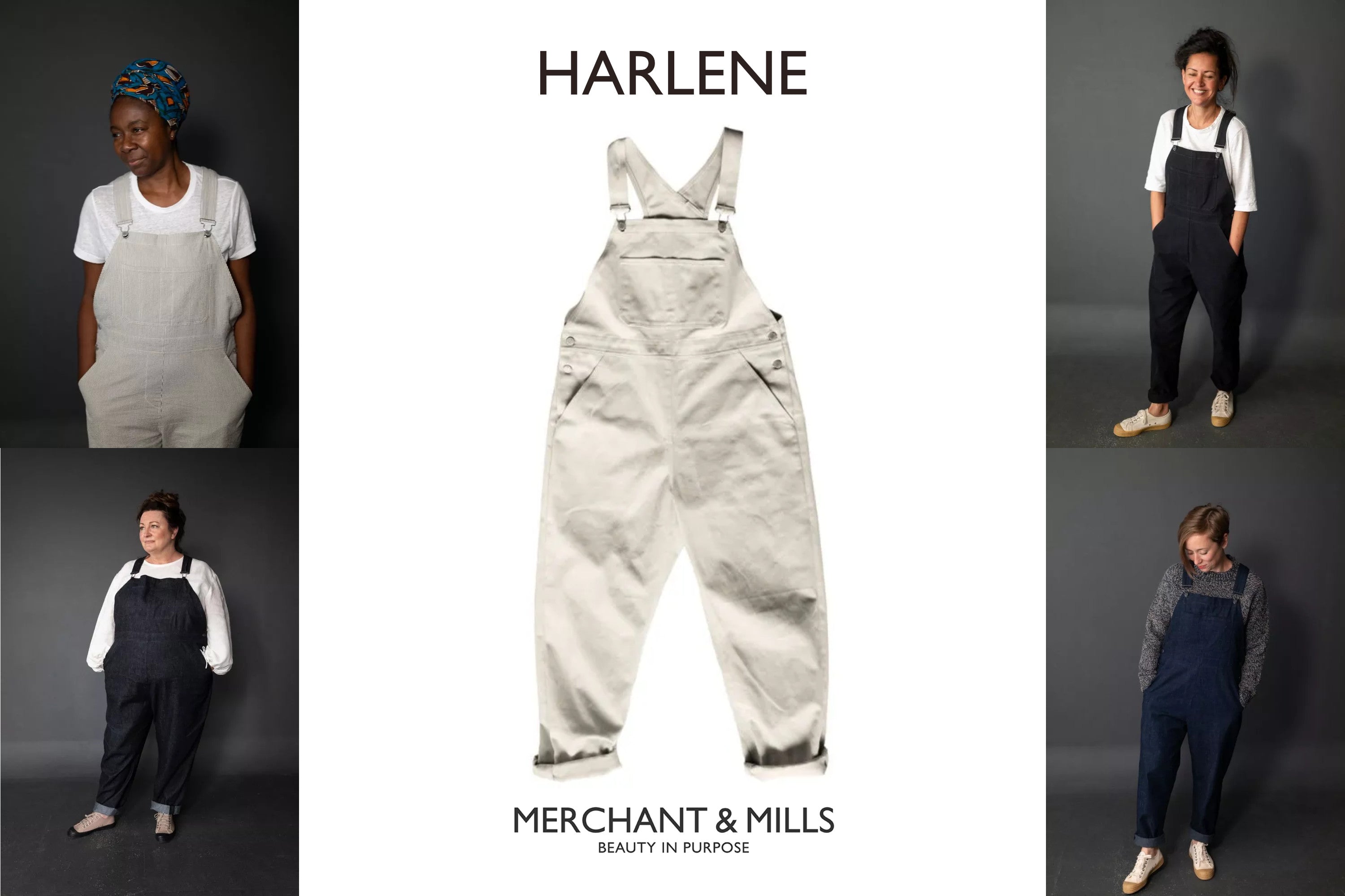 Harlene Overalls Sewing Pattern