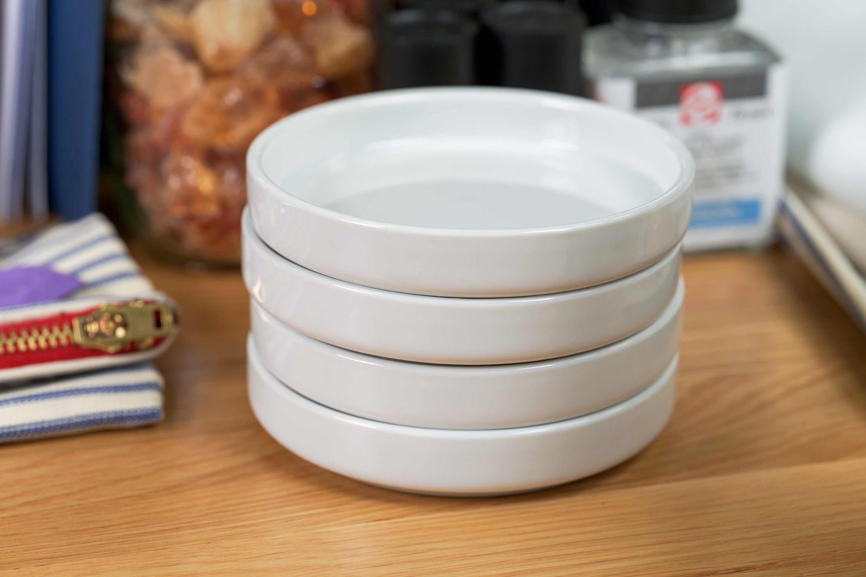 4" Porcelain Palettes, Stacking Set of 4