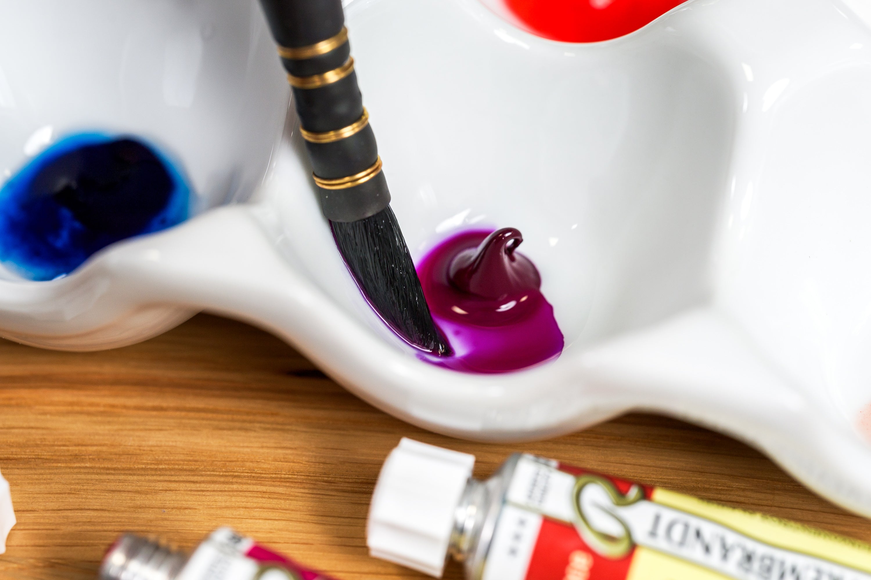 Porcelain "Egg Crate" Watercolor Palette