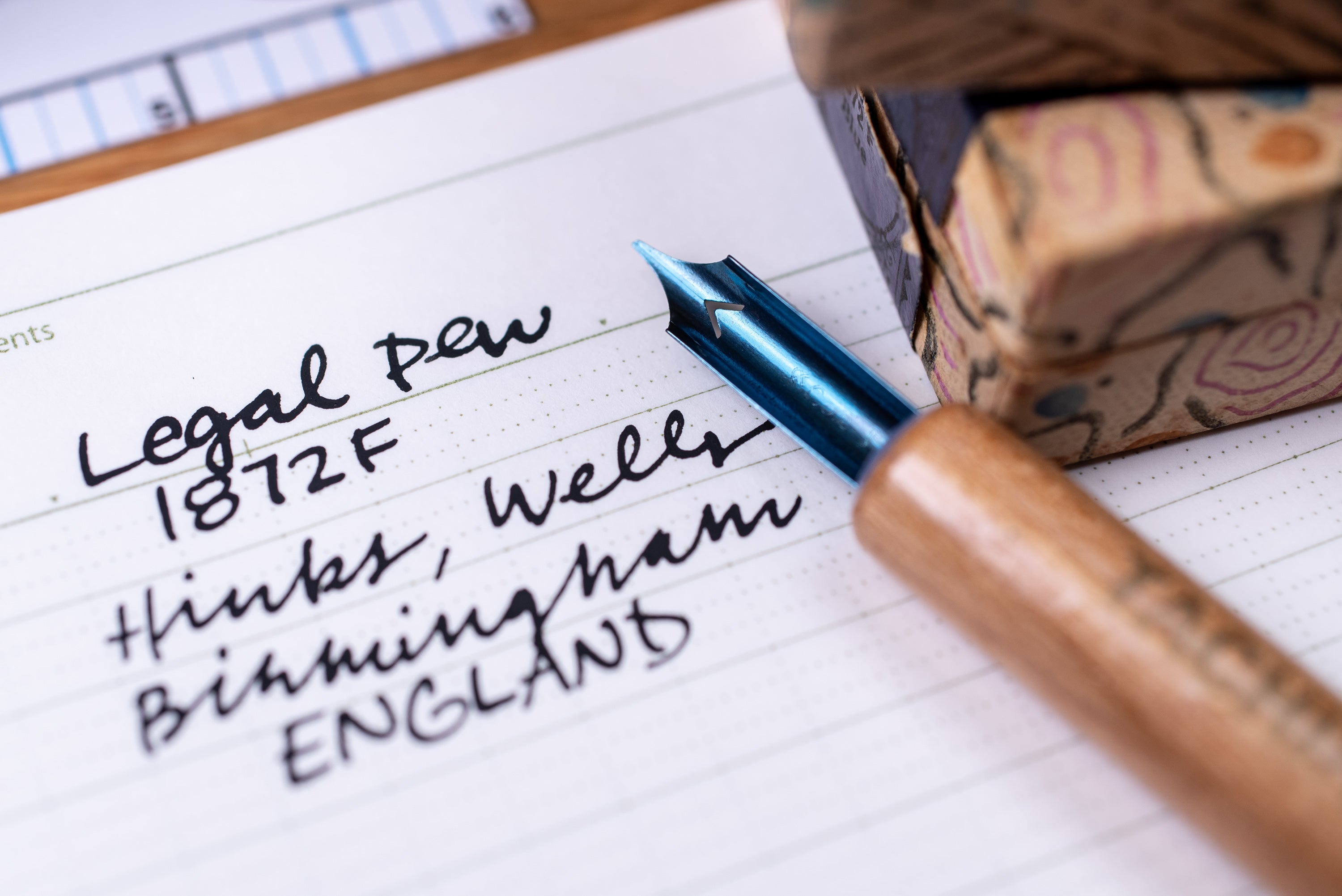 Hinks, Wells, & Co. #1872F Legal Pen (Vintage)