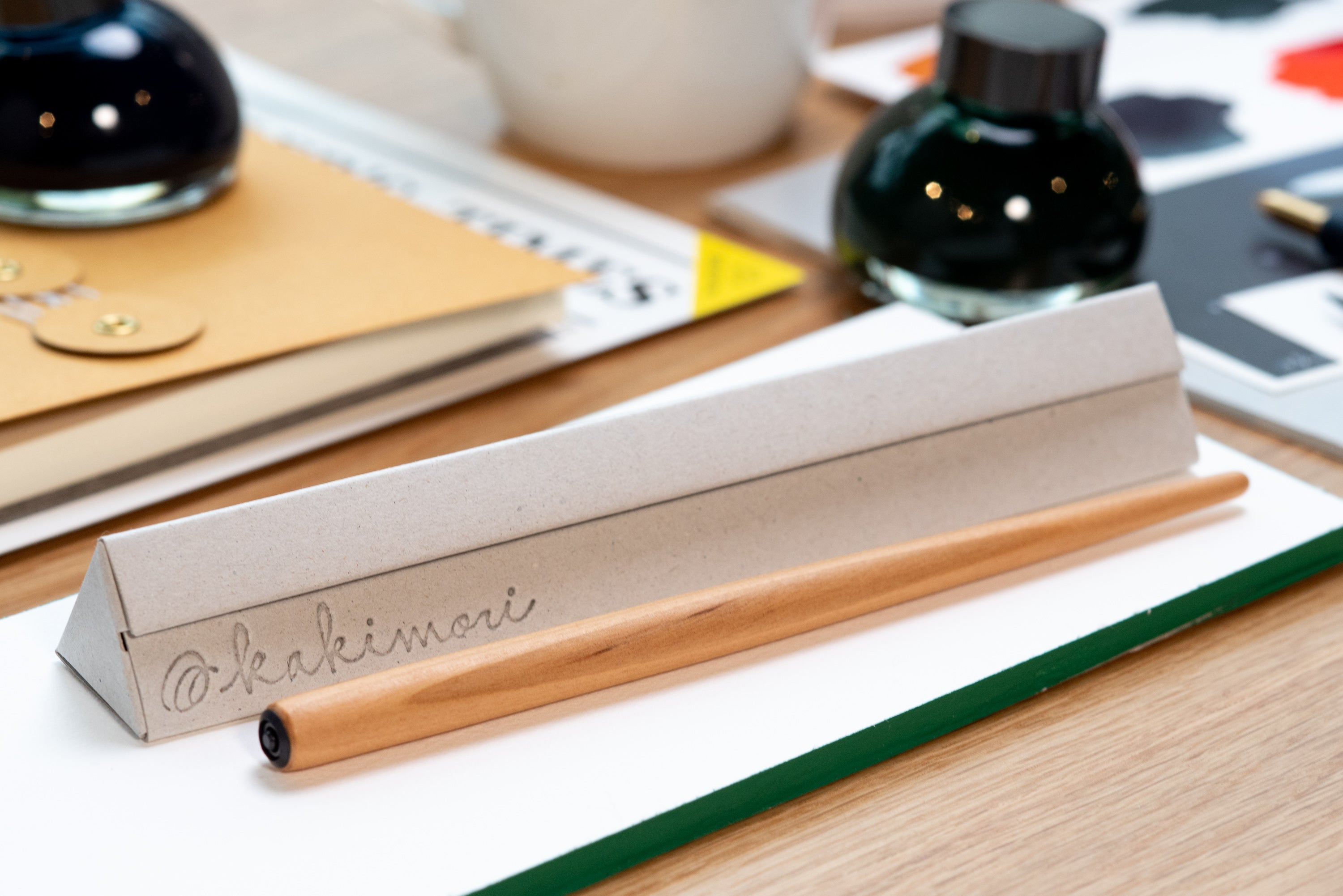 Kakimori - Sakura Wood Pen Holder - St. Louis Art Supply