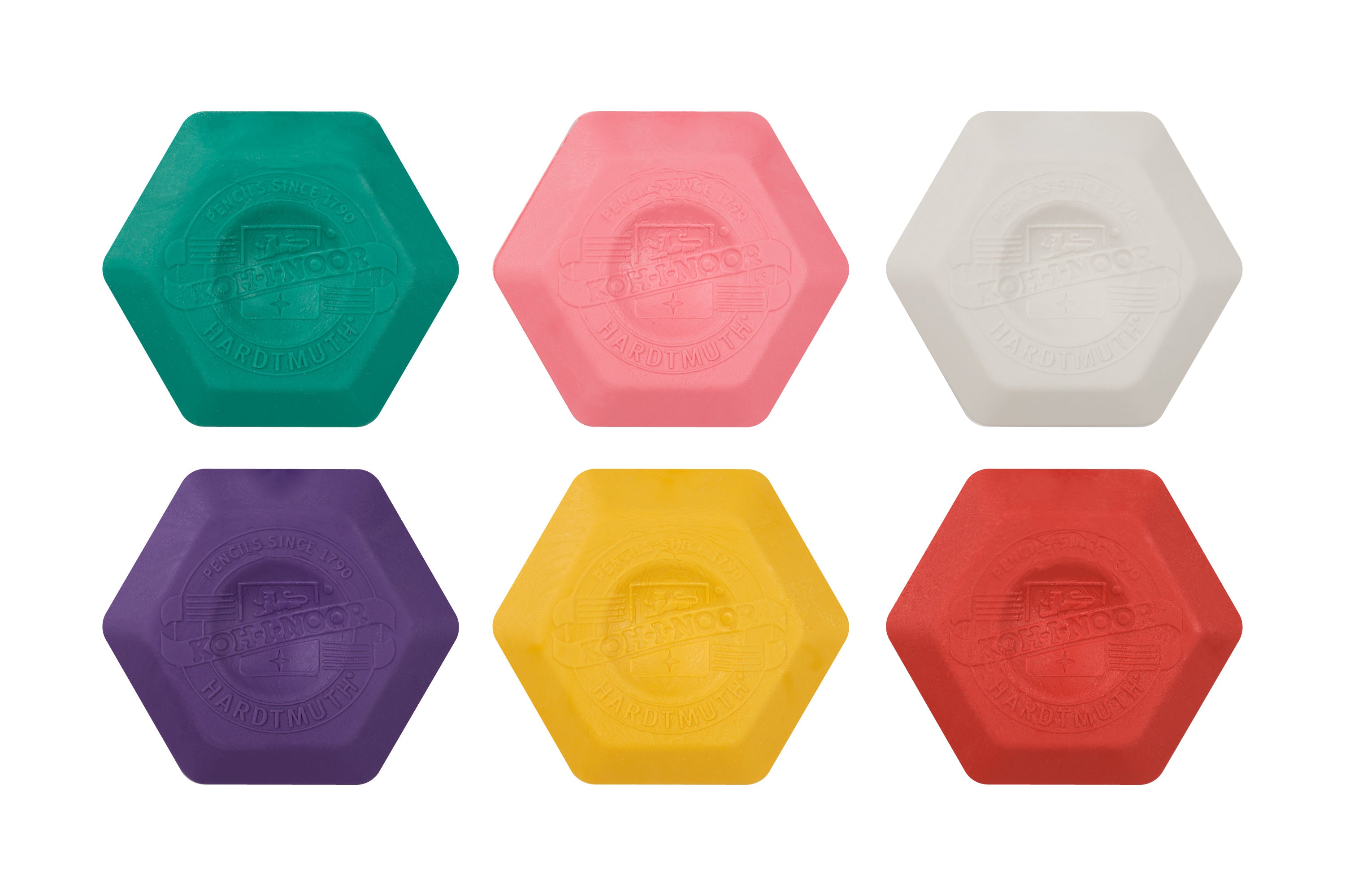 Slim Hexagon Eraser, Random Color
