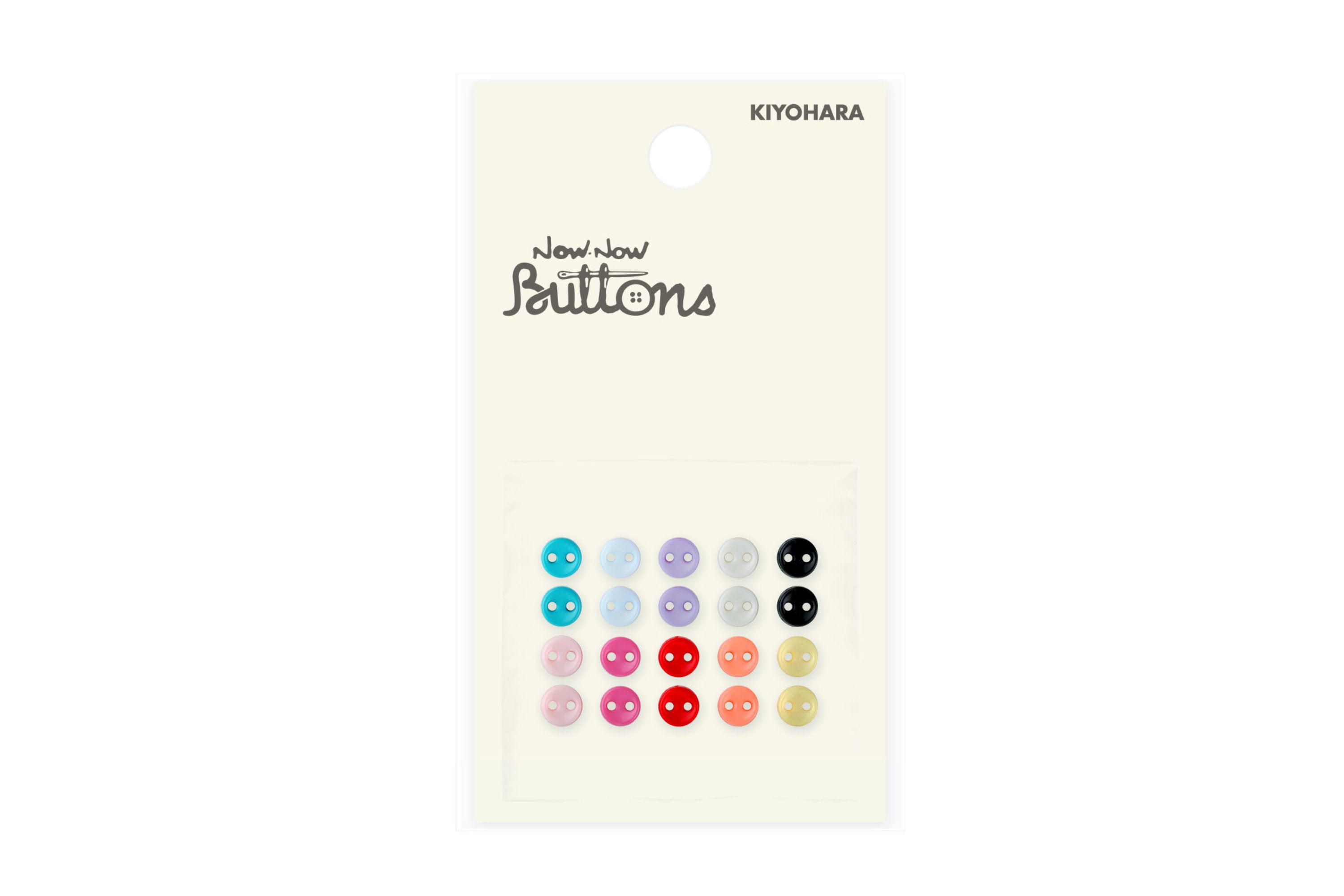 Now Now Buttons, 5 mm, Assorted Colors