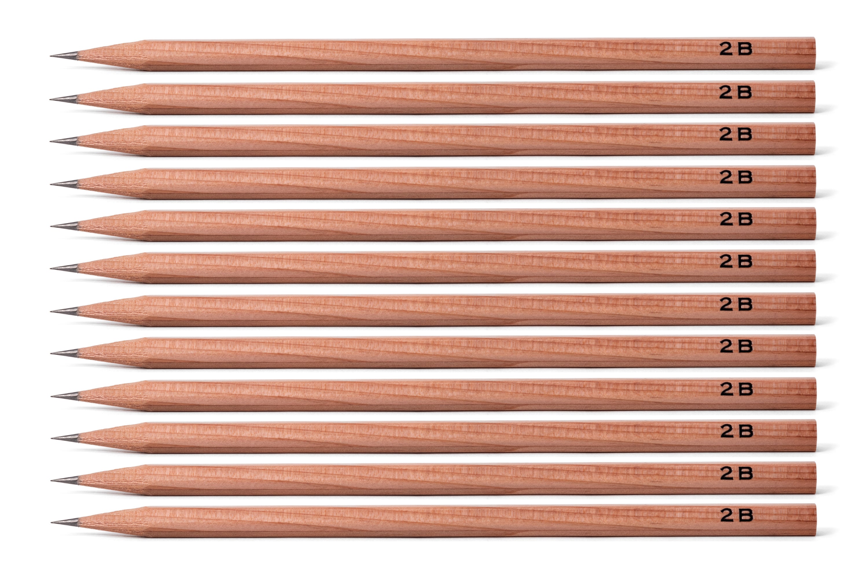 Kitaboshi Cedar Pencils, 2B, Set of 12