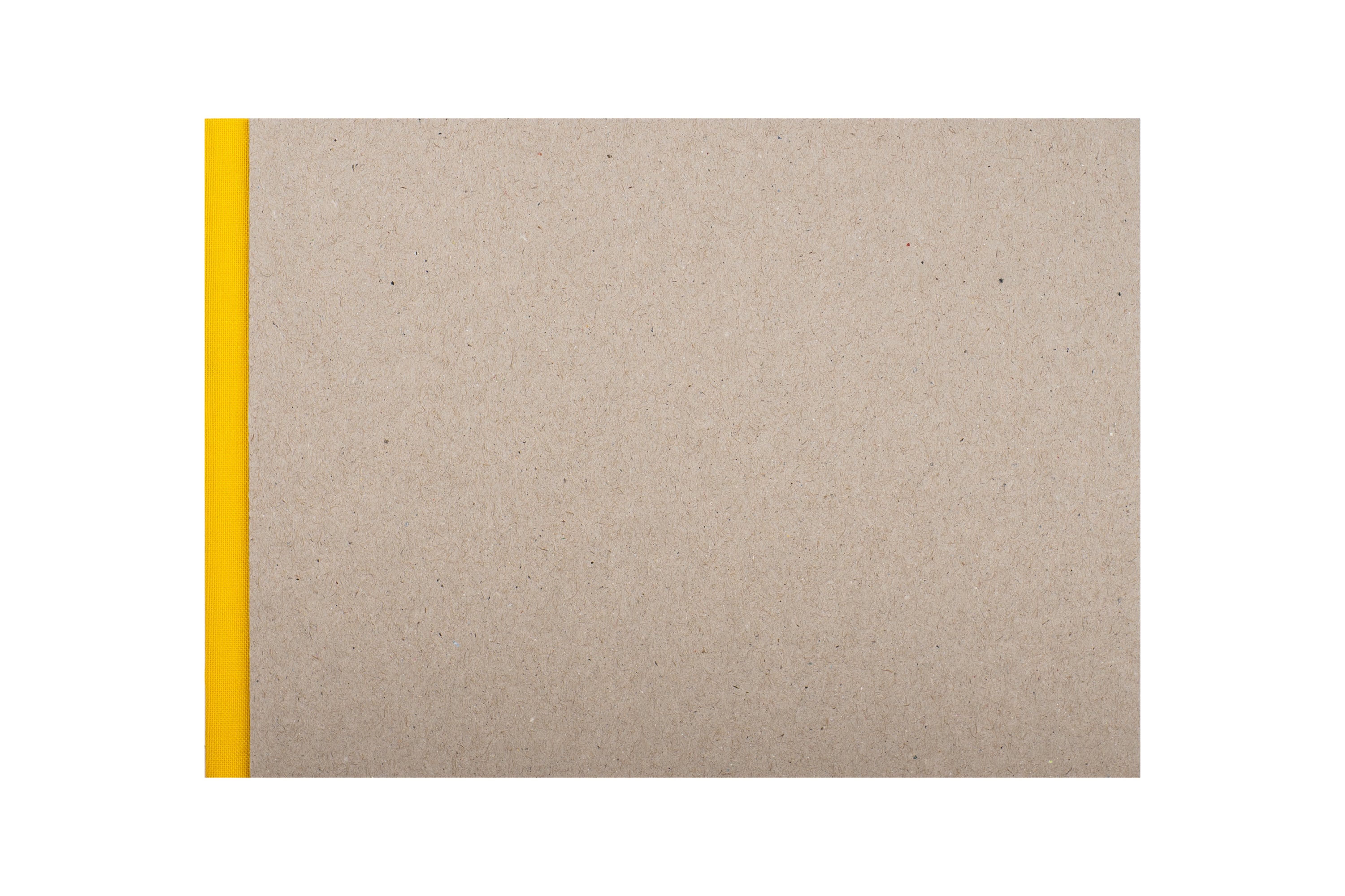 K&P Pasteboard Sketchbook, A5 Landscape, Yellow Spine