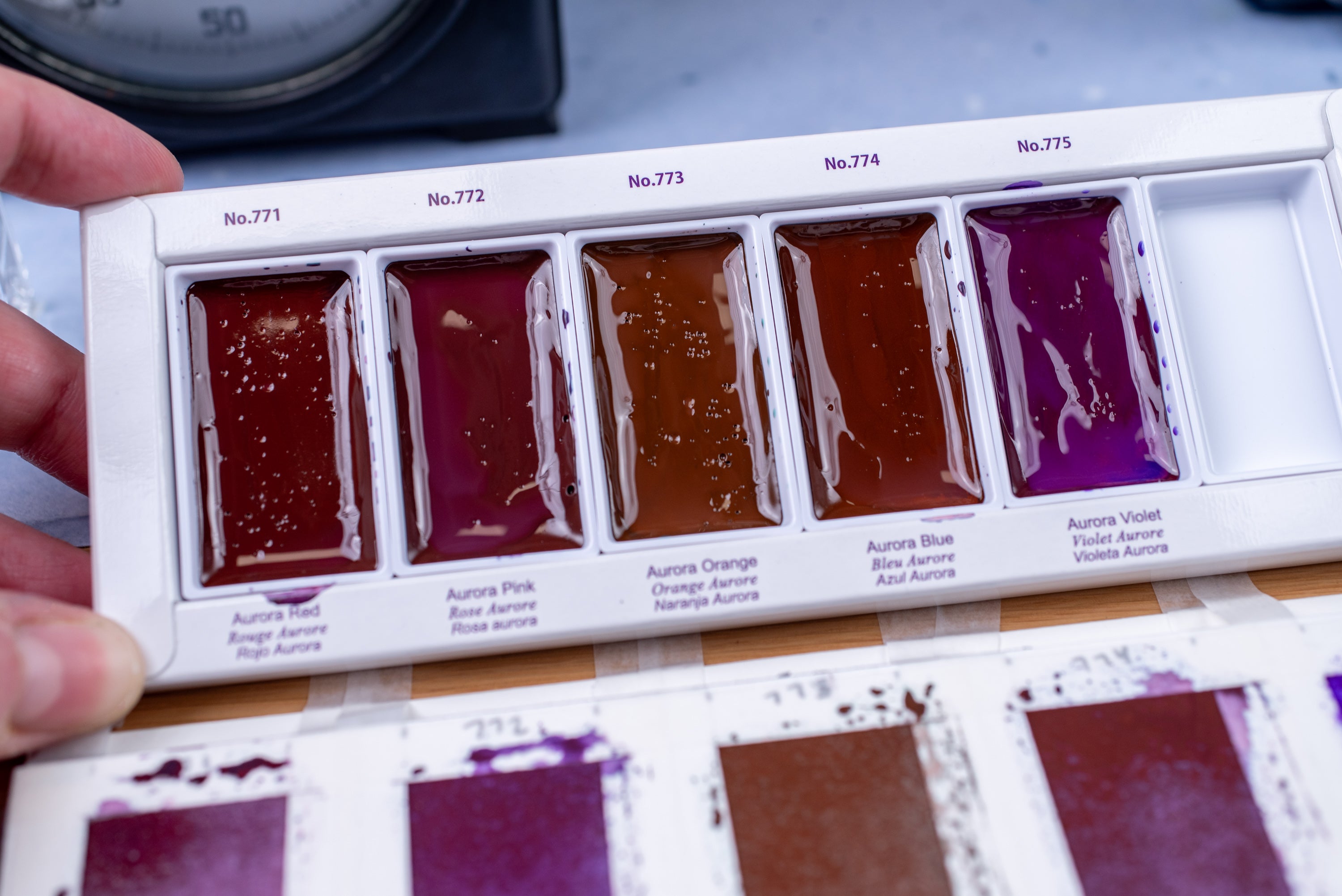 Gansai Tambi Granulating Colors, Five-Color Set #1