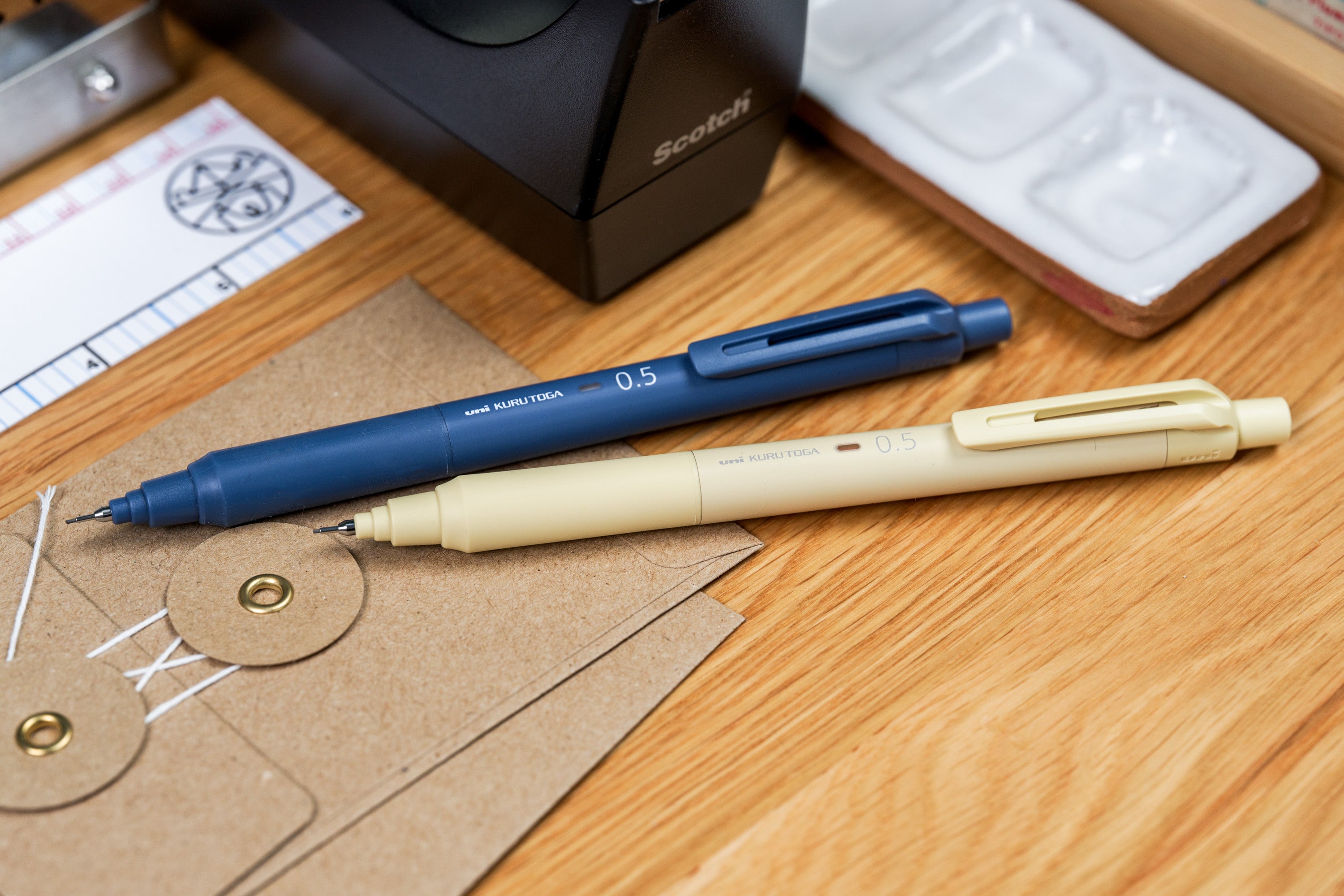 Kuru Toga KS Mechanical Pencil, 0.5 mm, Cream Yellow