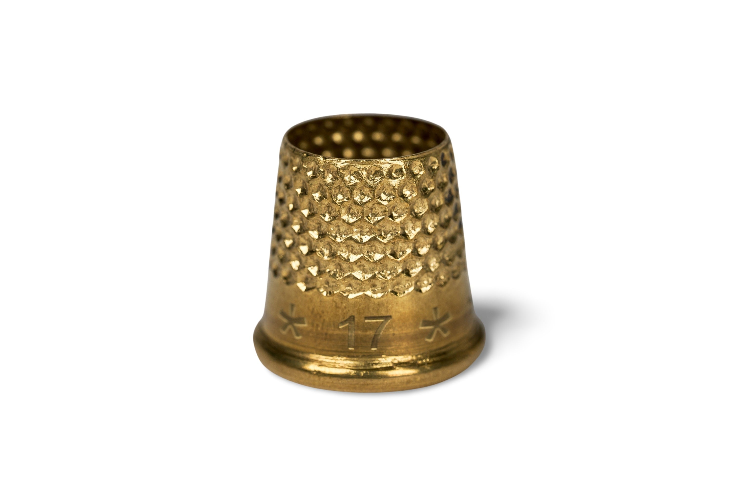 Open-Top Brass Thimble, 17 mm