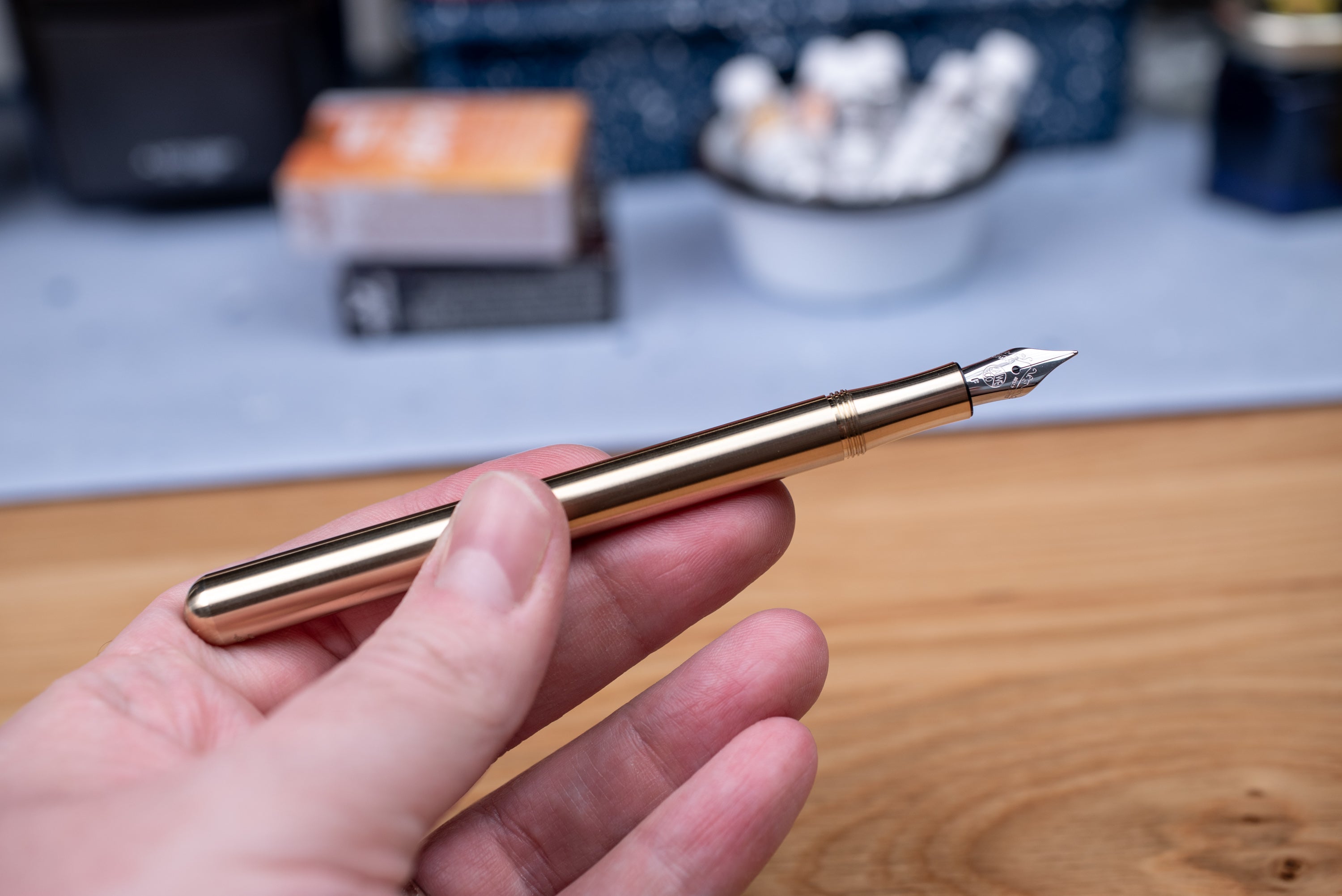Liliput Pocket Fountain Pen, Brass