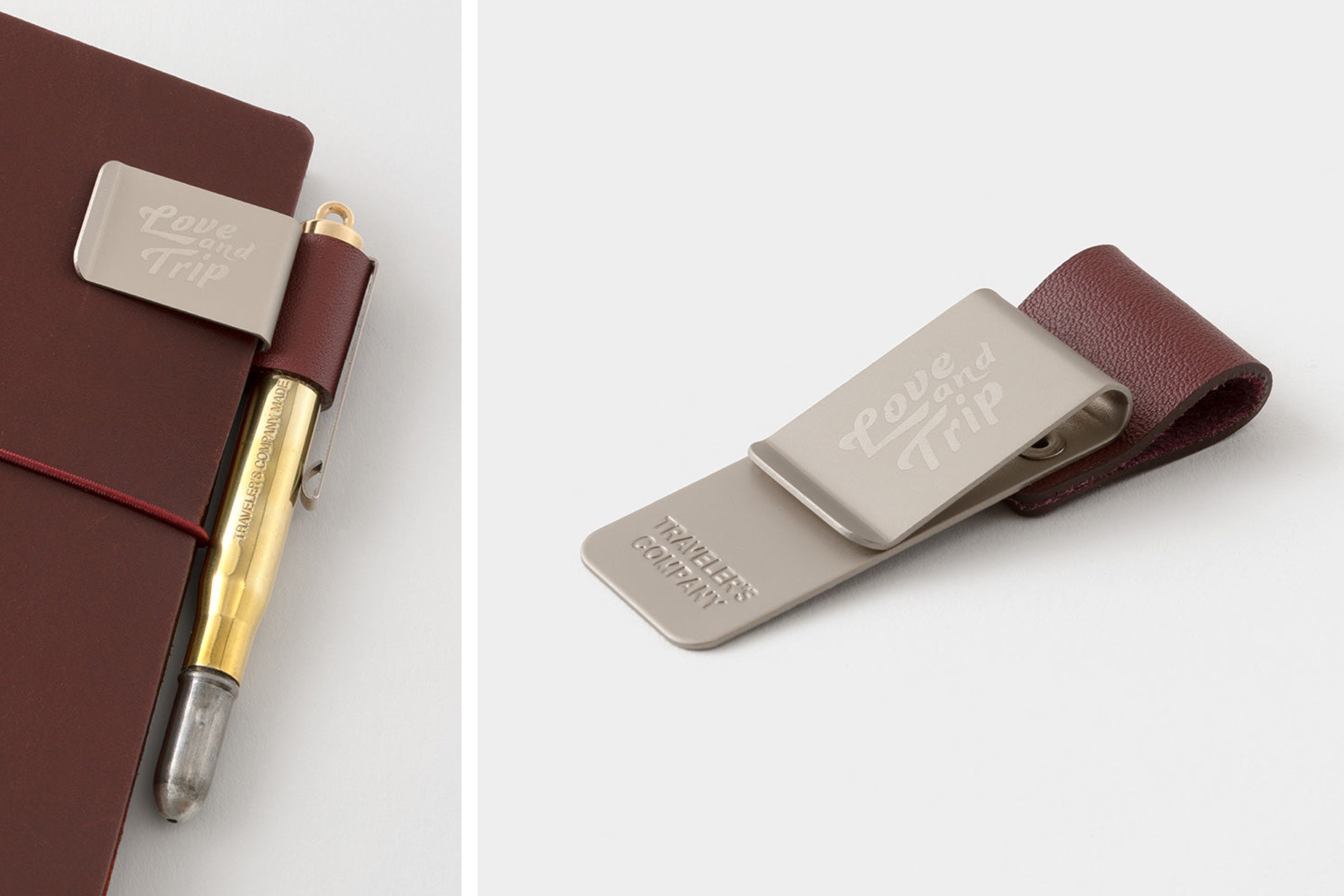 Traveler's Notebook Pen Holder, Limited-Edition Red Leather