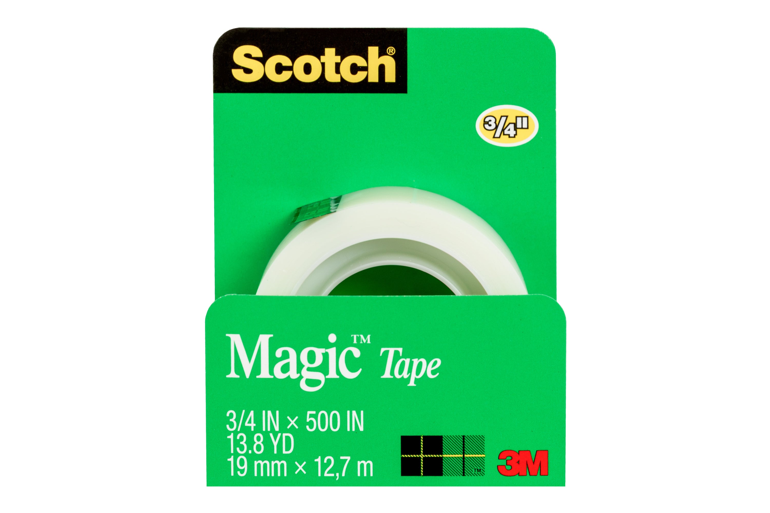 Scotch Magic Tape, 3/4" x 500"