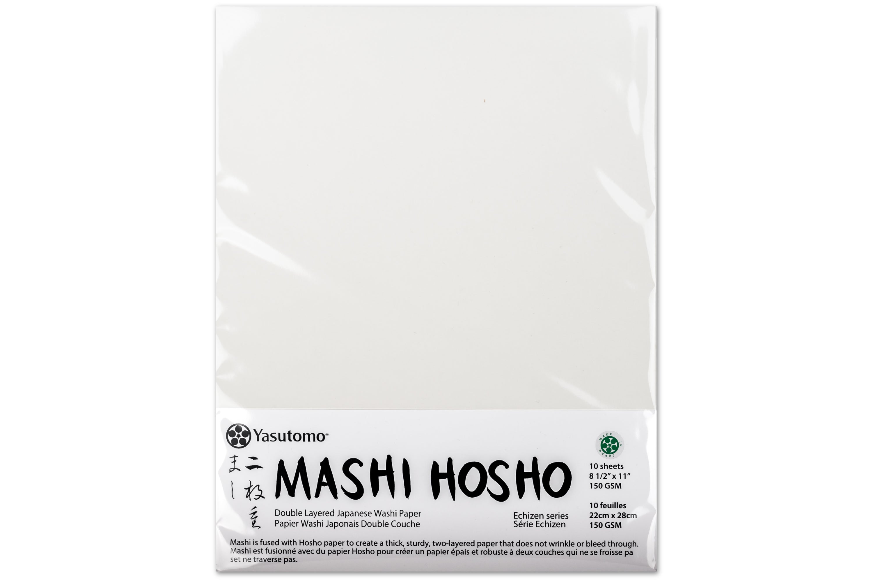Mashi/Hosho Dual-Layer Paper, 8.5" x 11", 10 Sheets