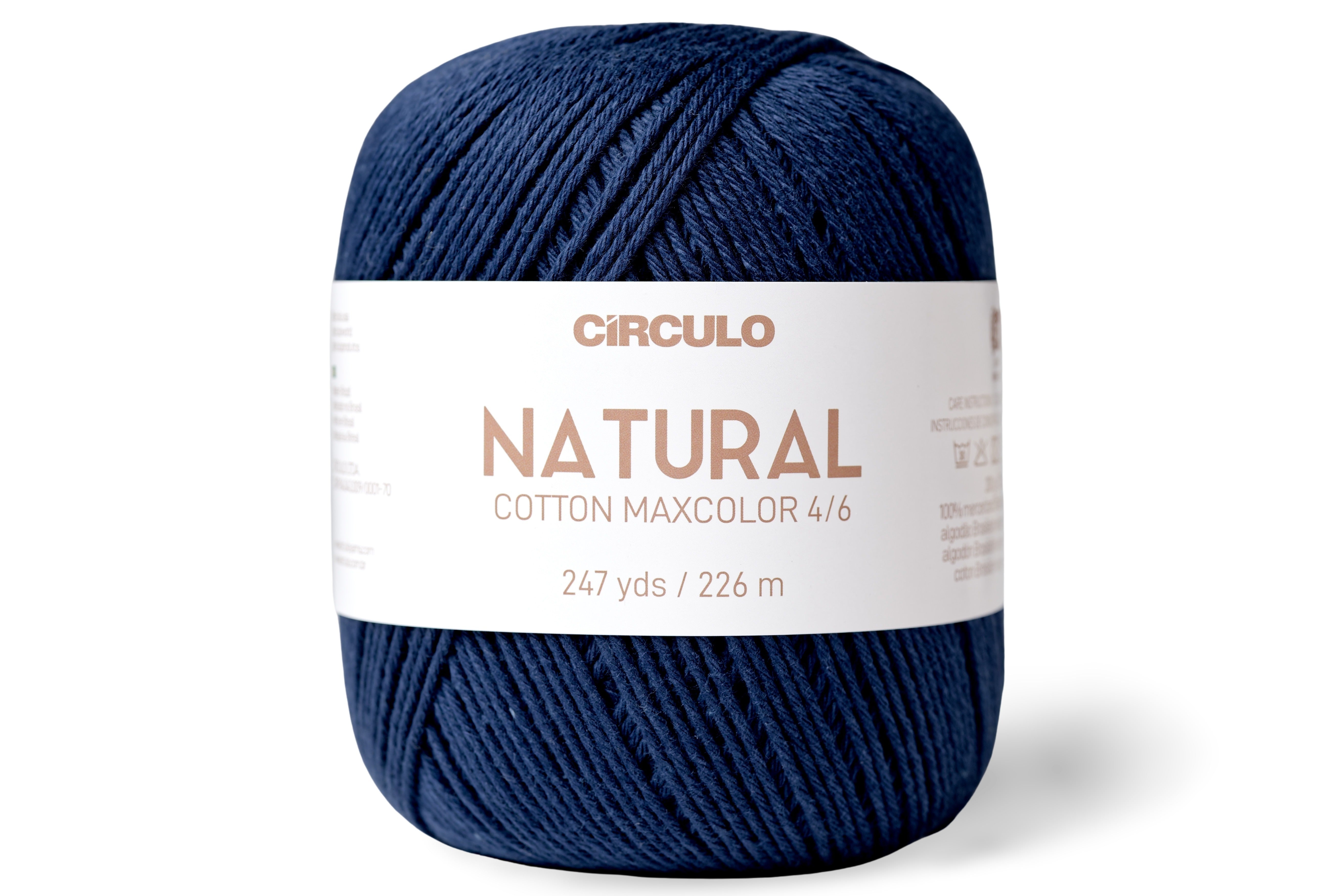 Natural Cotton Maxcolor 4/6 Yarn, #2856 Navy