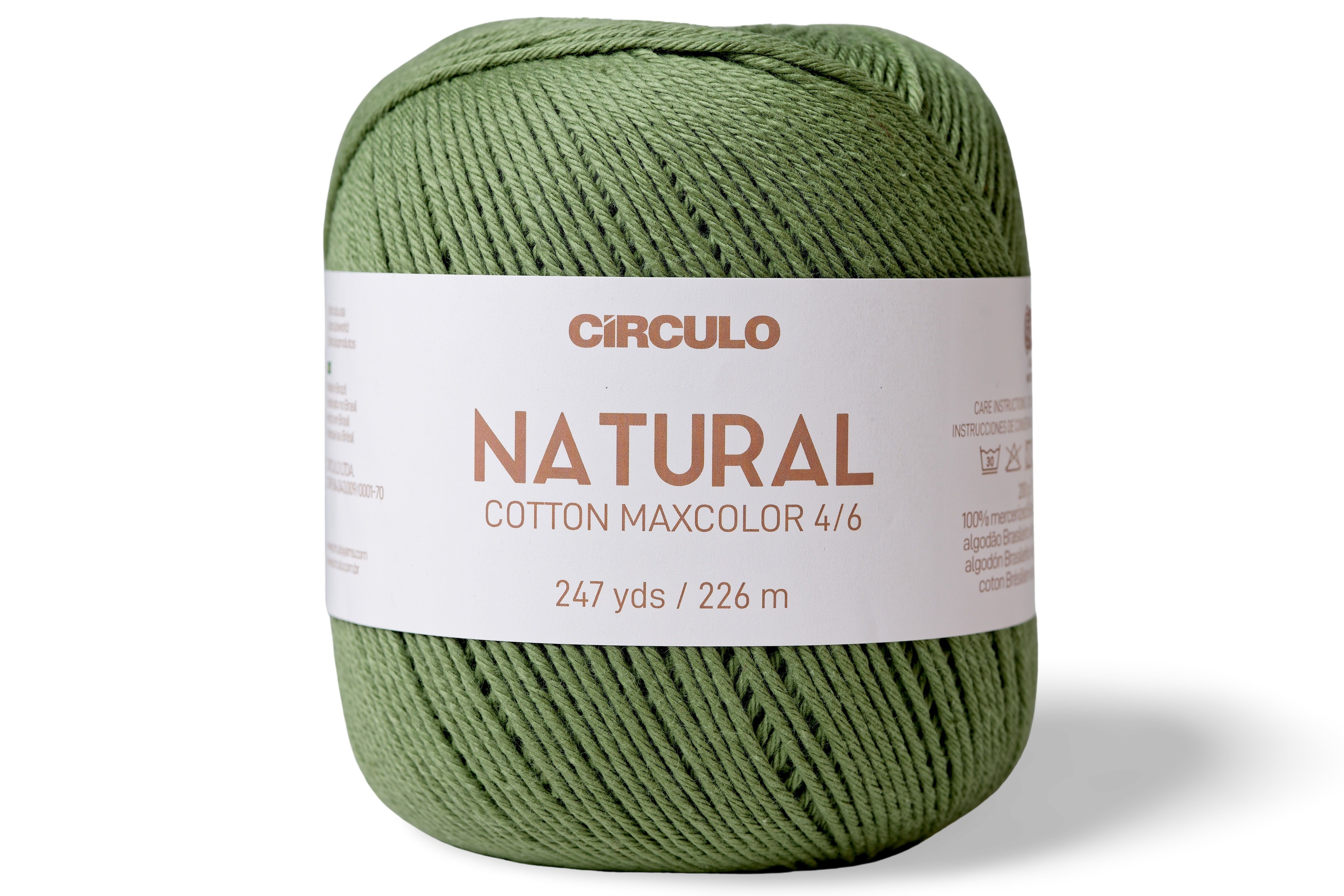 Natural Cotton Maxcolor 4/6 Yarn, #5718 Forest Green