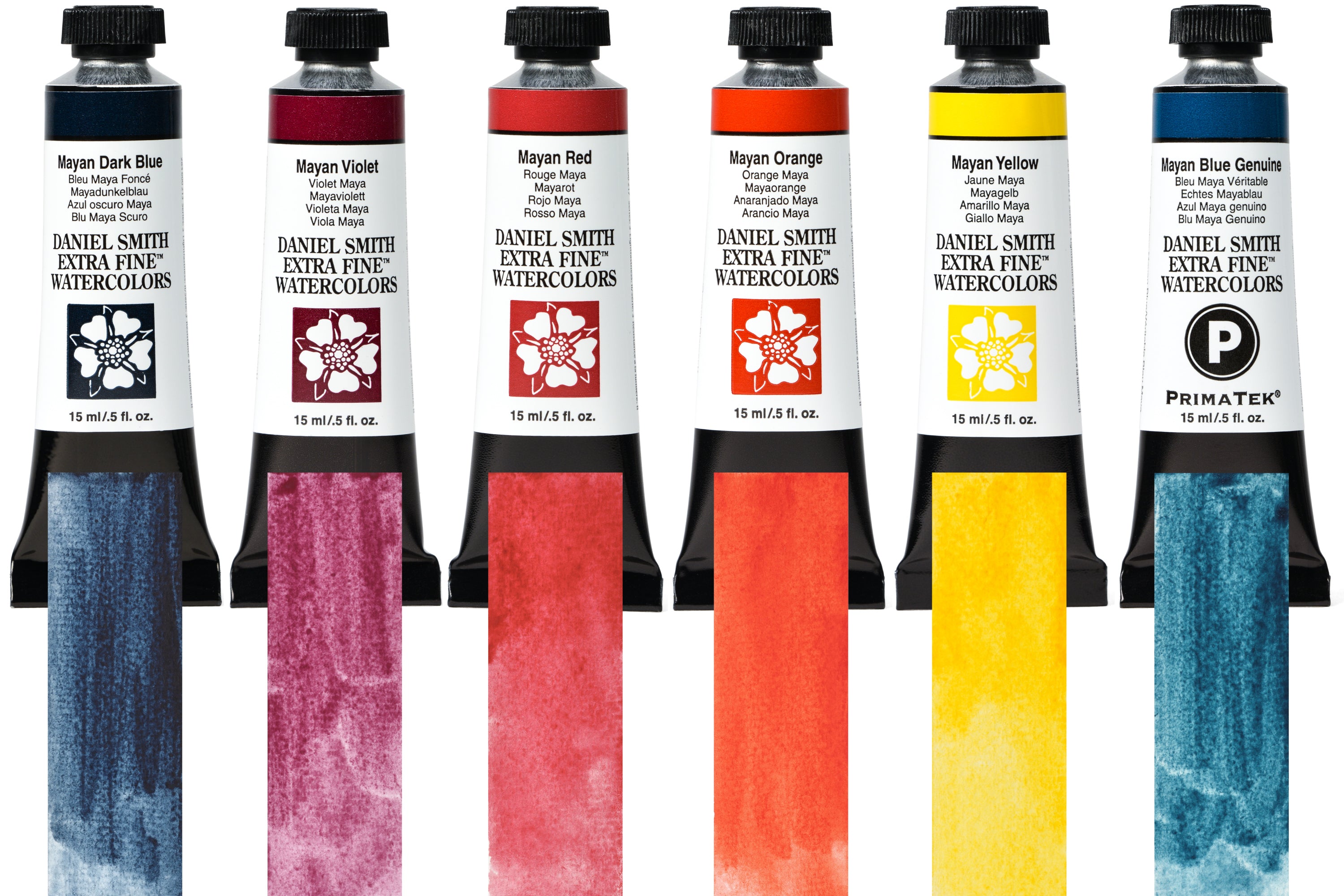 Daniel Smith Extra Fine Watercolor, Mayan Colors Bundle, 15 mL