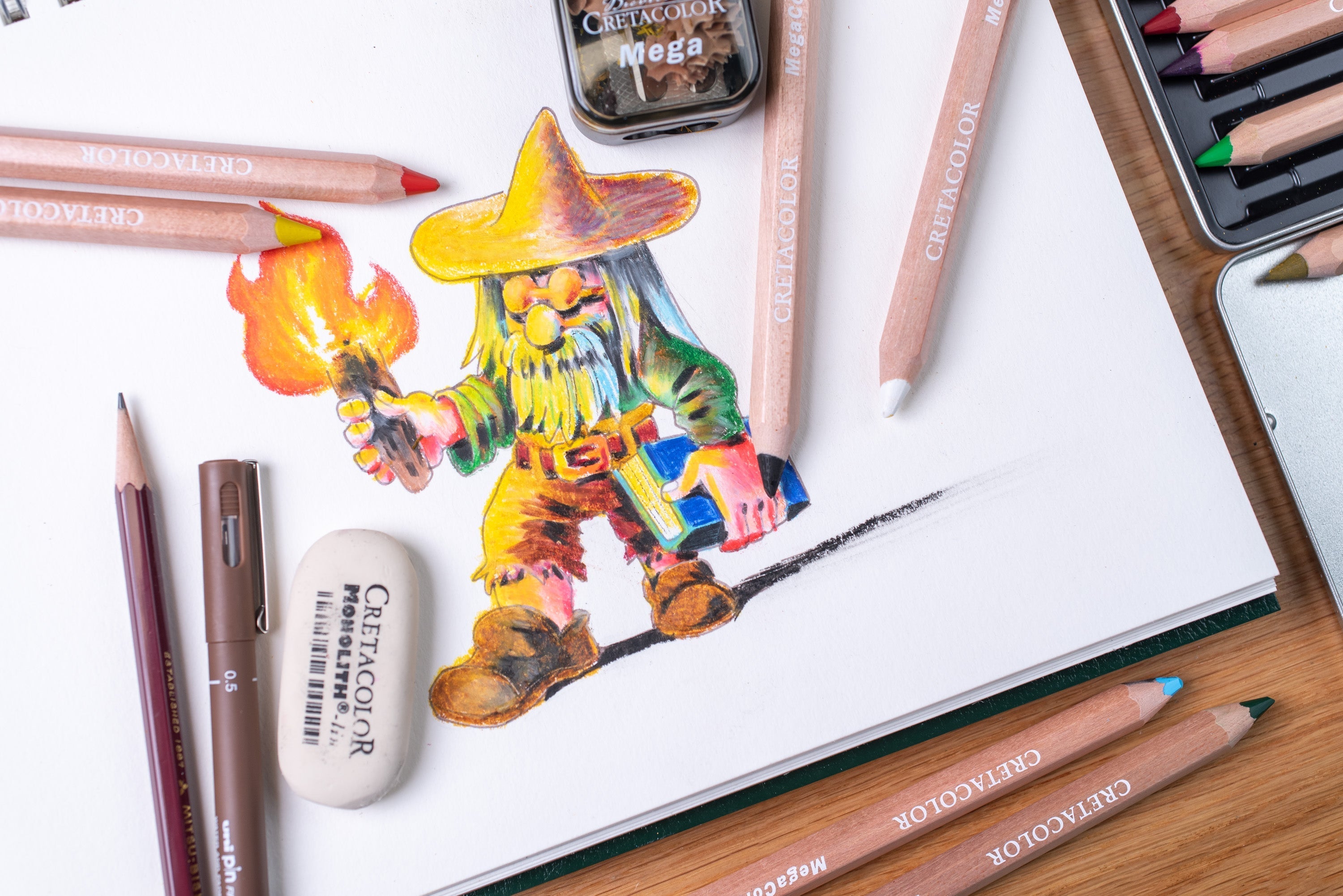 MegaColor Pencil, #13 Permanent Red Light