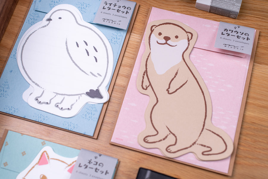 Die-Cut Animal Notecards, Otter