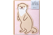 Die-Cut Animal Notecards, Otter