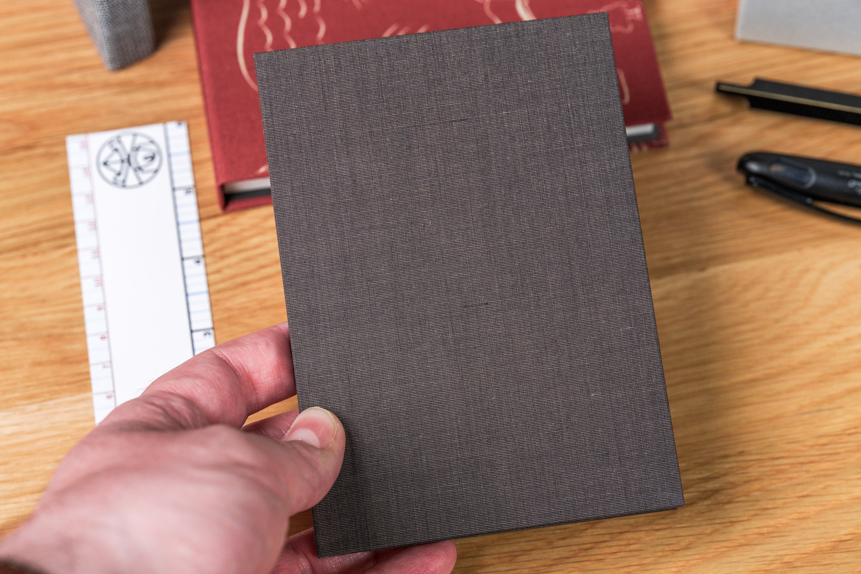 Kakimori Mini Note Cover, Shimada Grey