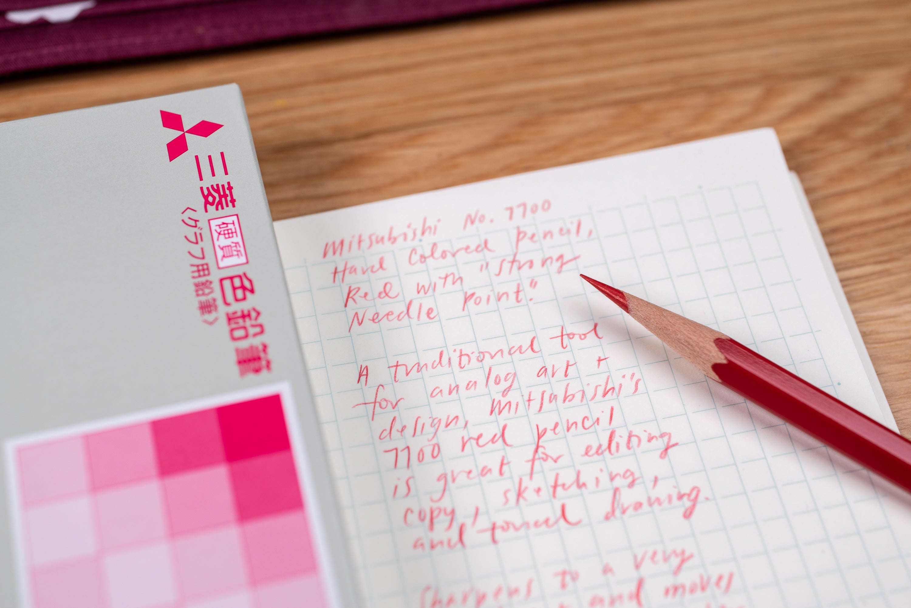 Mitsubishi 7700 Red Pencil, Set of 12