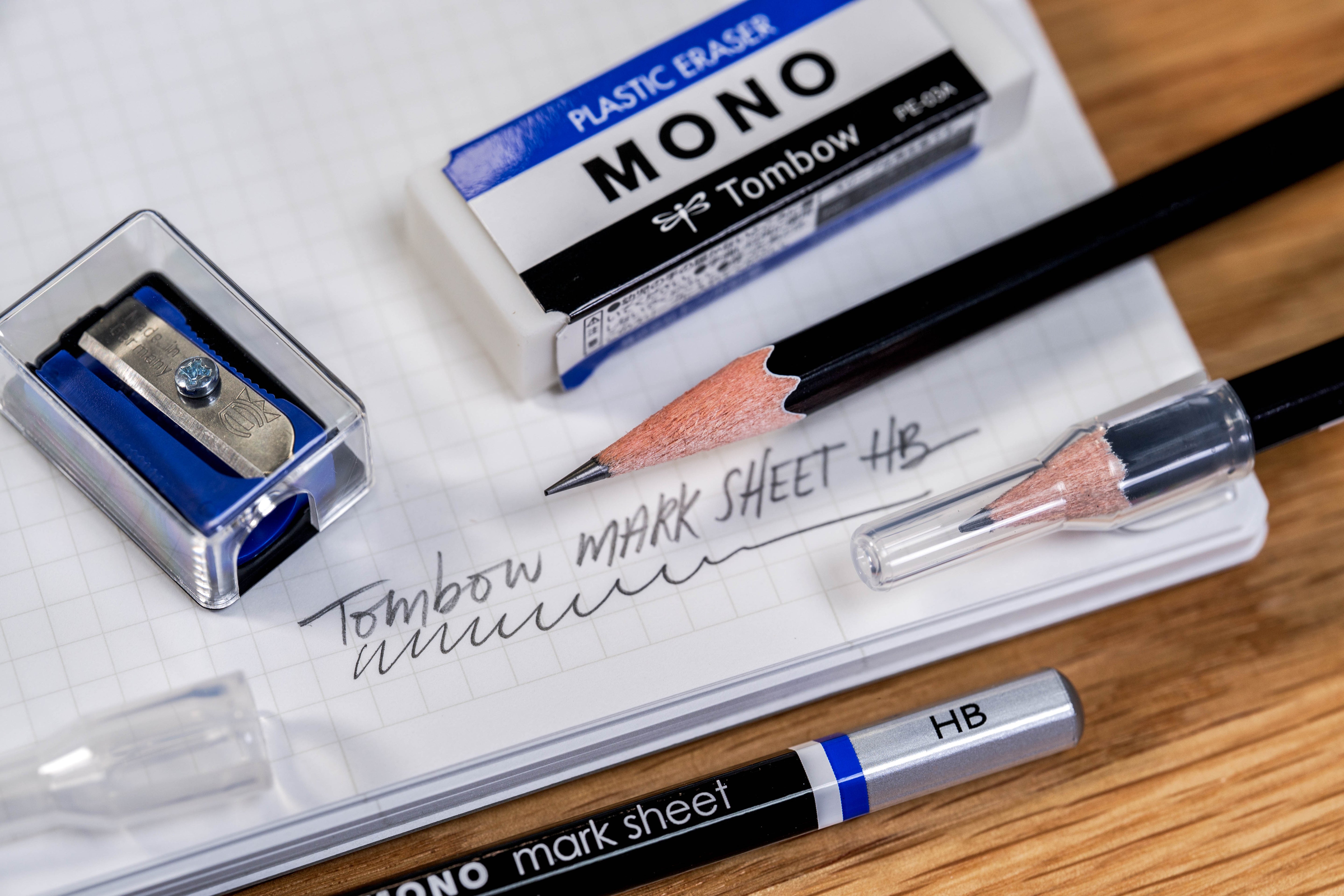 Mark Sheet Pencils, Set of 3 with Accessories