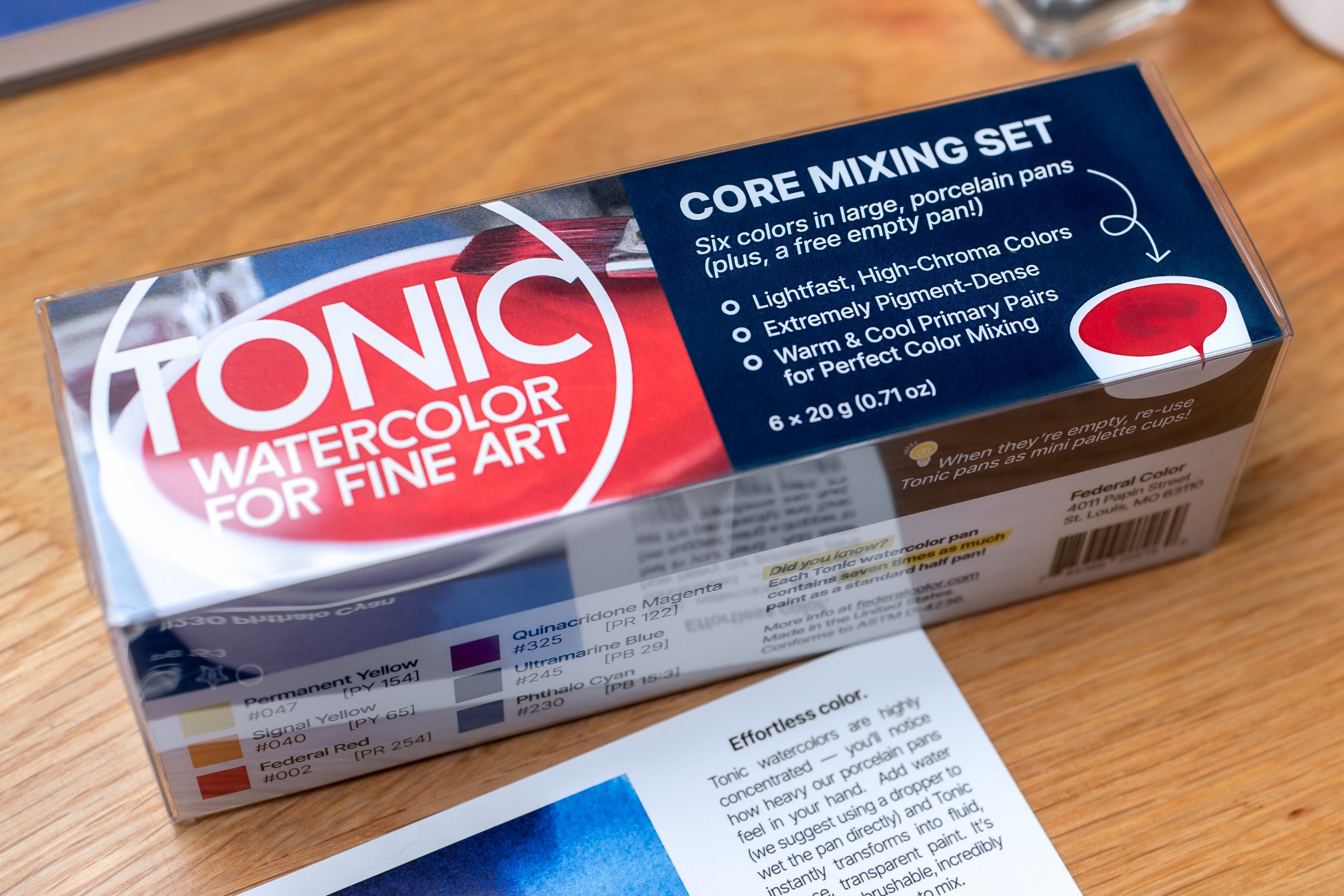 Tonic Watercolor, Core Mixing Set of 6