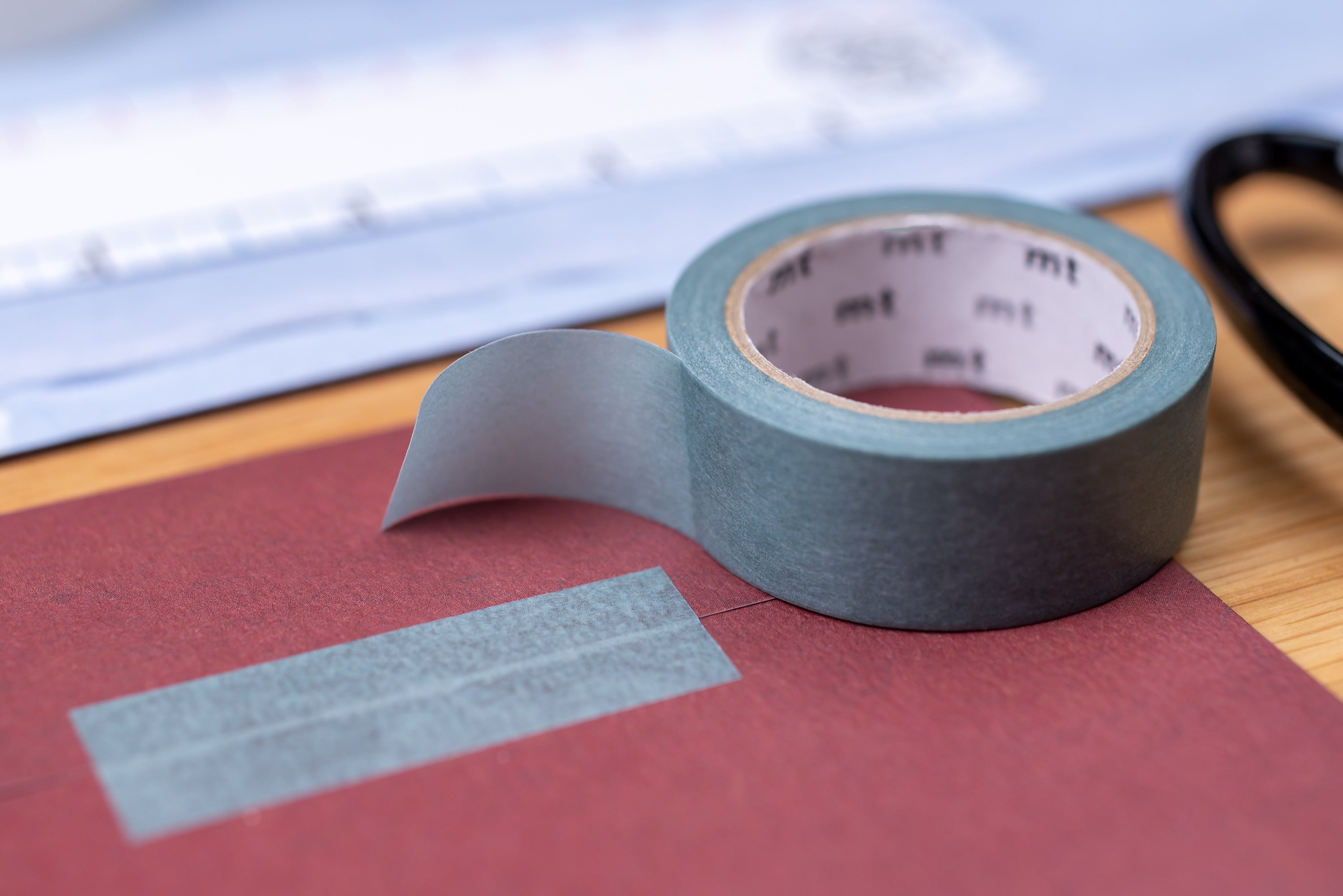 mt Washi Tape, 15 mm, Yellow Grid