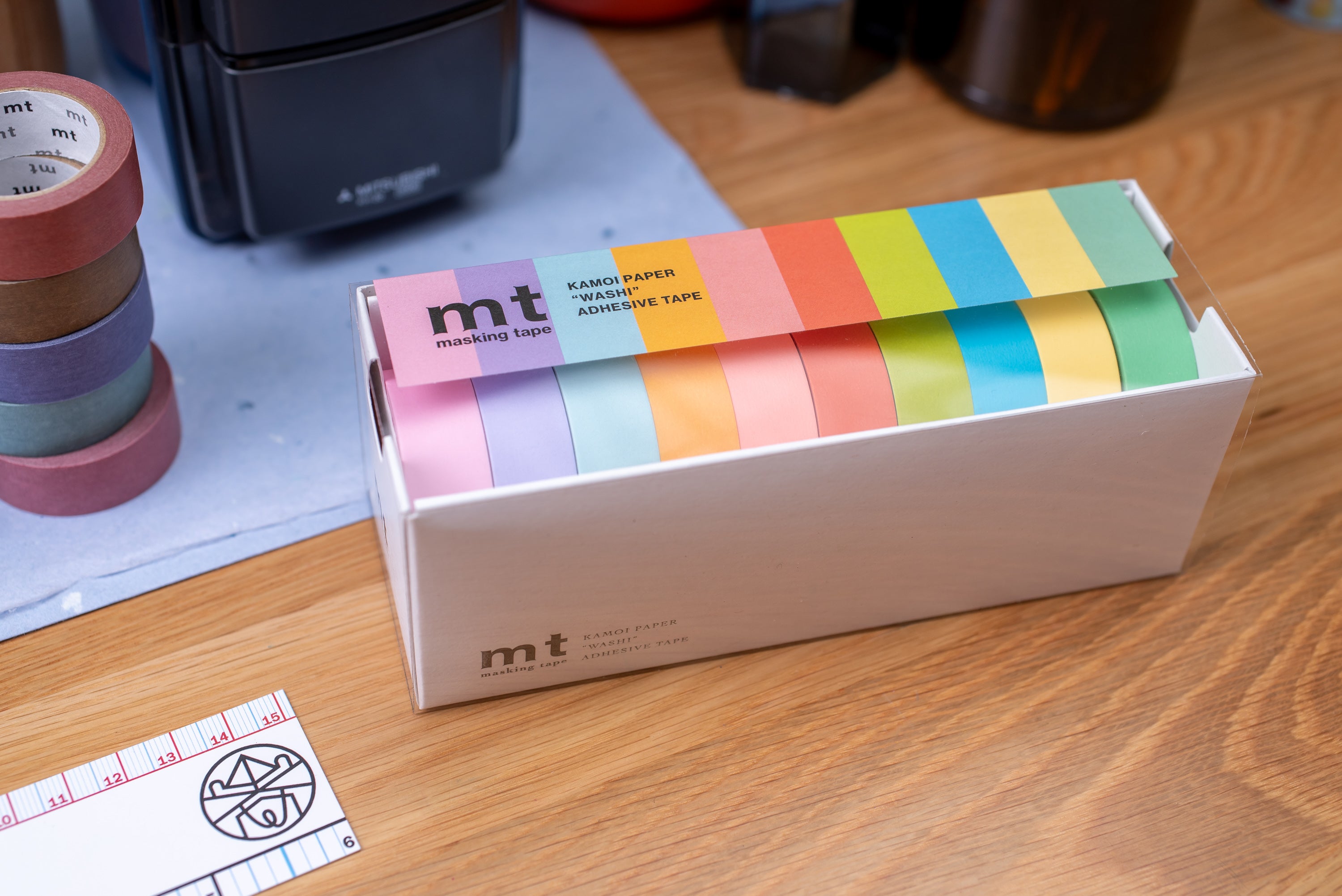 mt Washi Tape, 15 mm, Ten-Color Box