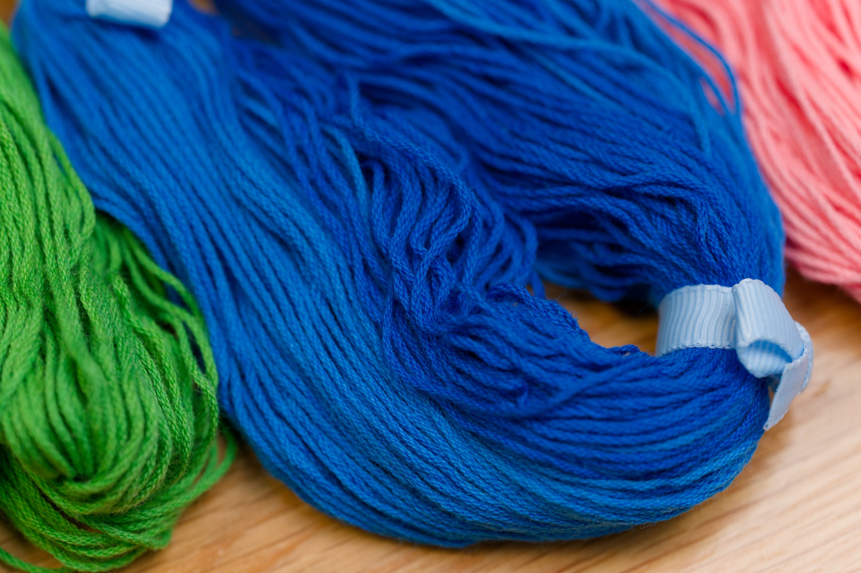 XL Hand-Dyed Sashiko Skein, #205 Blue Horizon