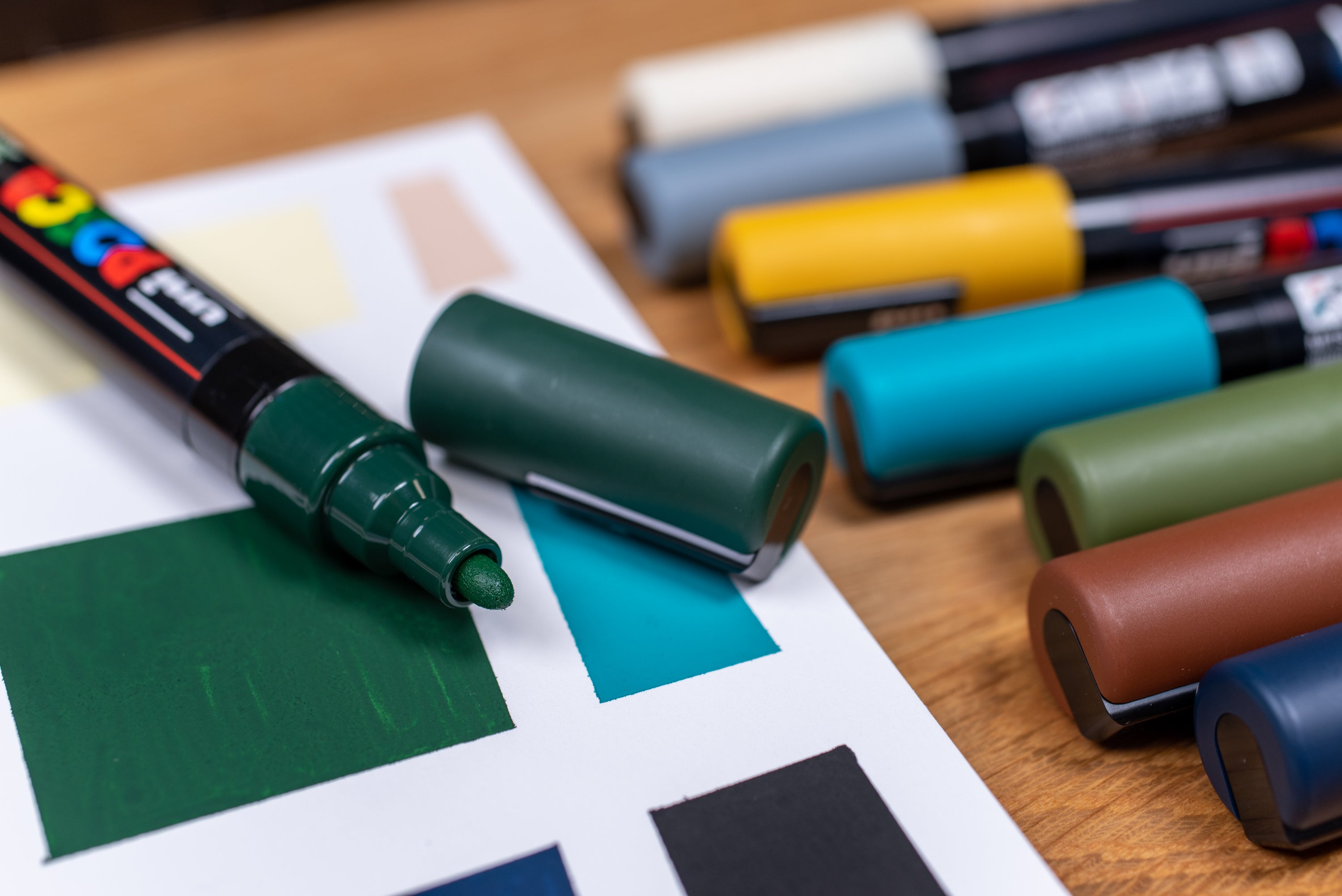 Uni POSCA Paint Markers, Earth Colors Set (PC-5M)