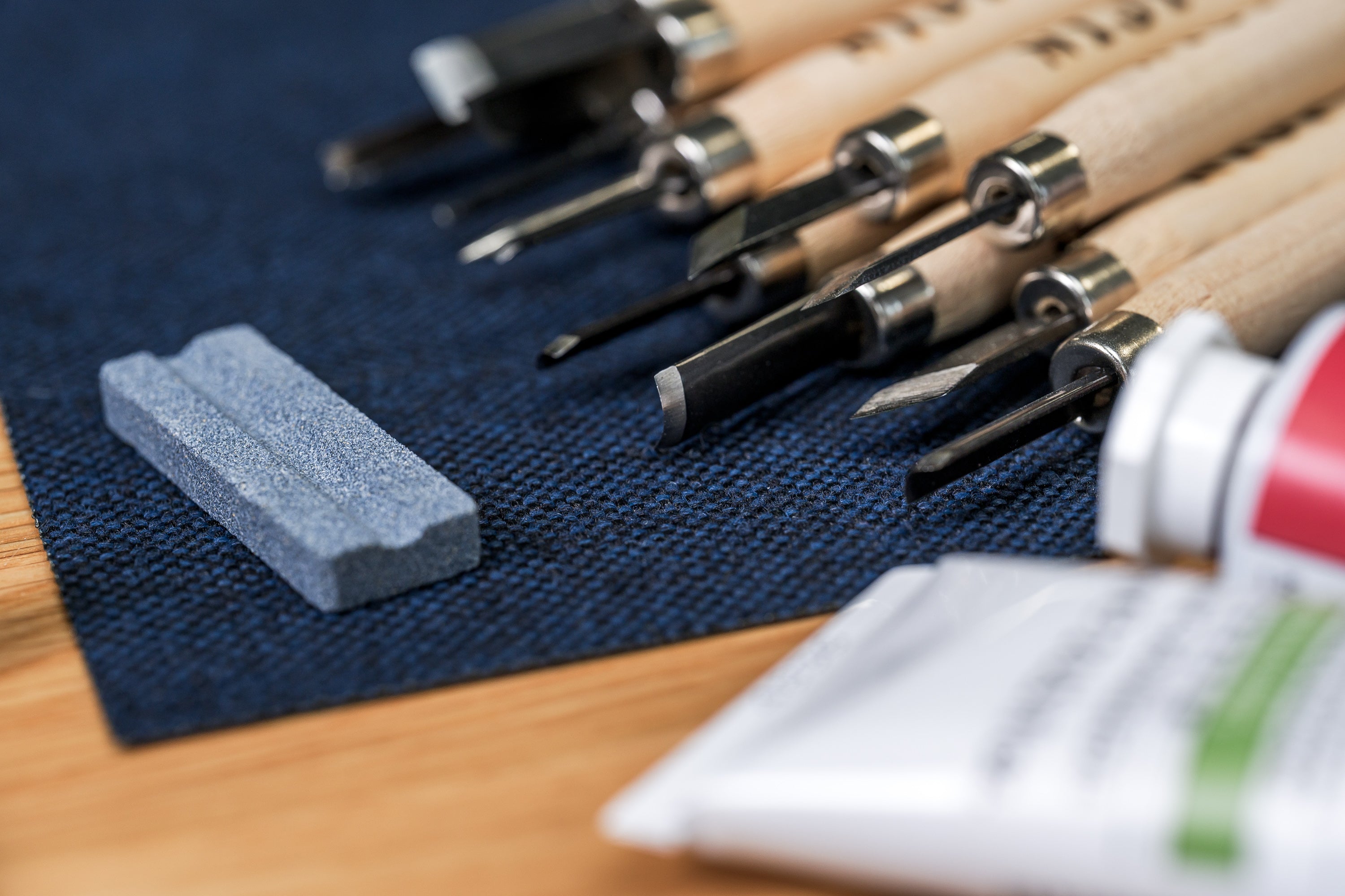 Niji Carving Knives, Set of 12 with Sharpening Stone