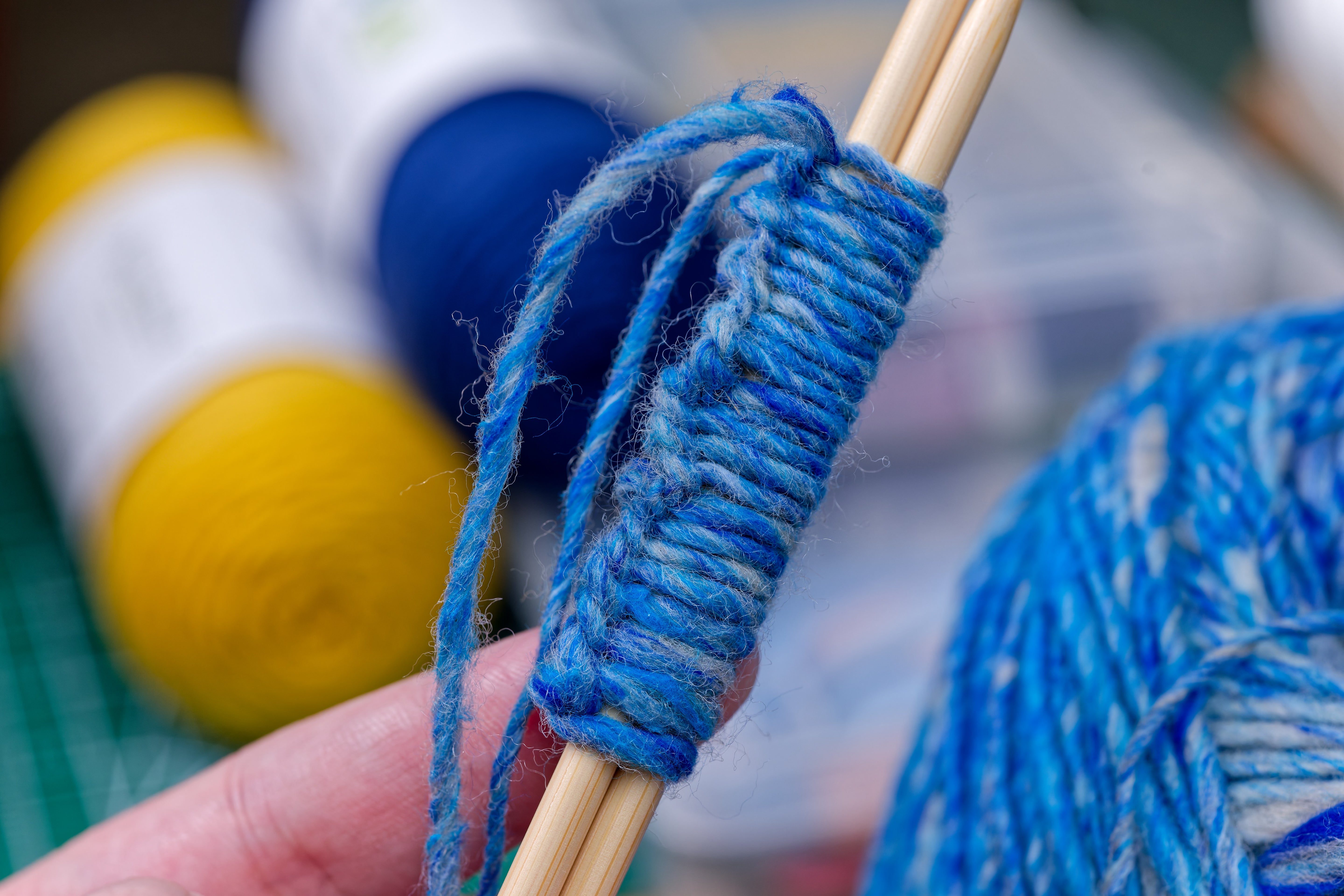 Haunui Cotton/Wool Yarn, #324 Mount Ruapehu