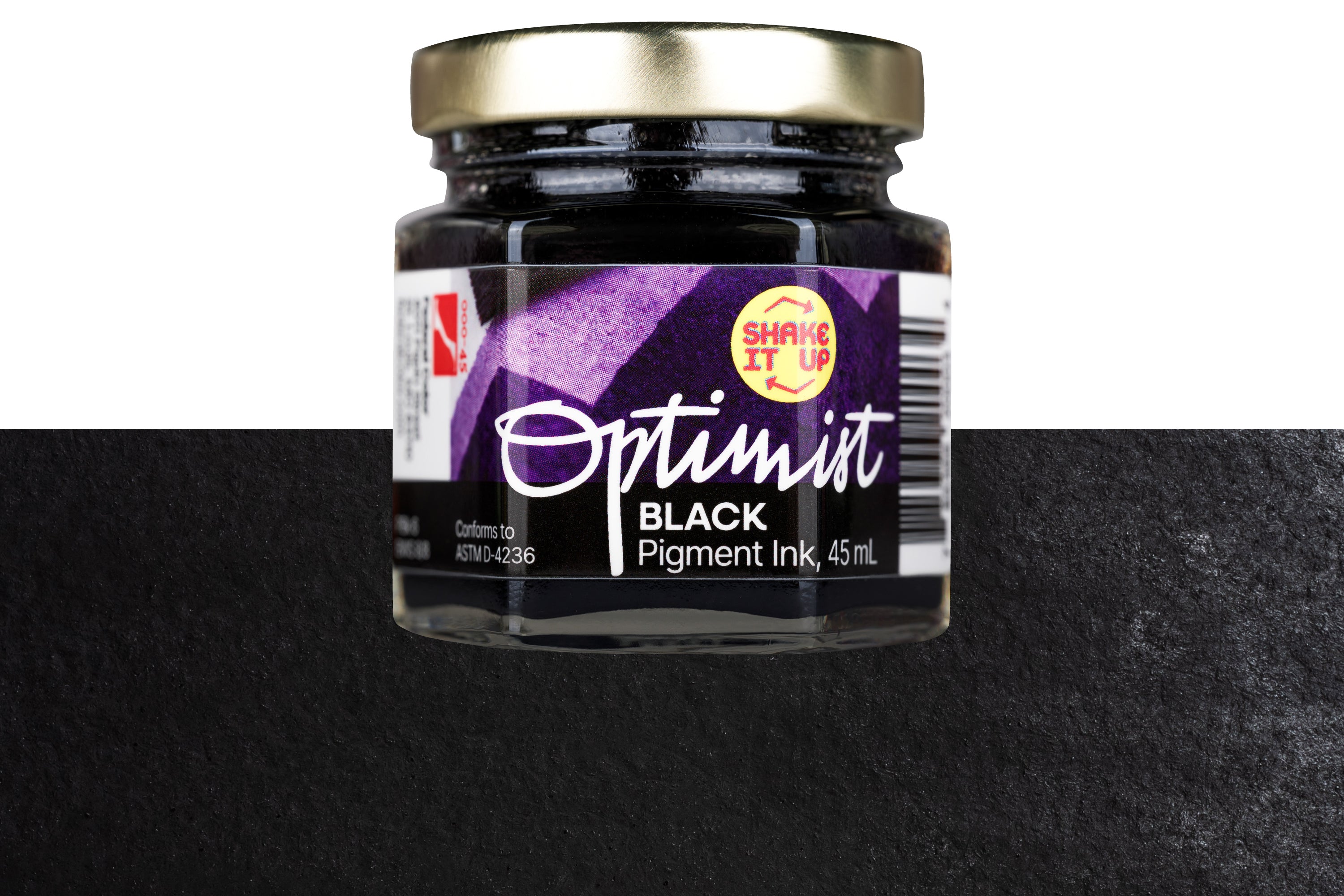 Optimist Pigment Ink, #000 Black, 45 mL Inkwell