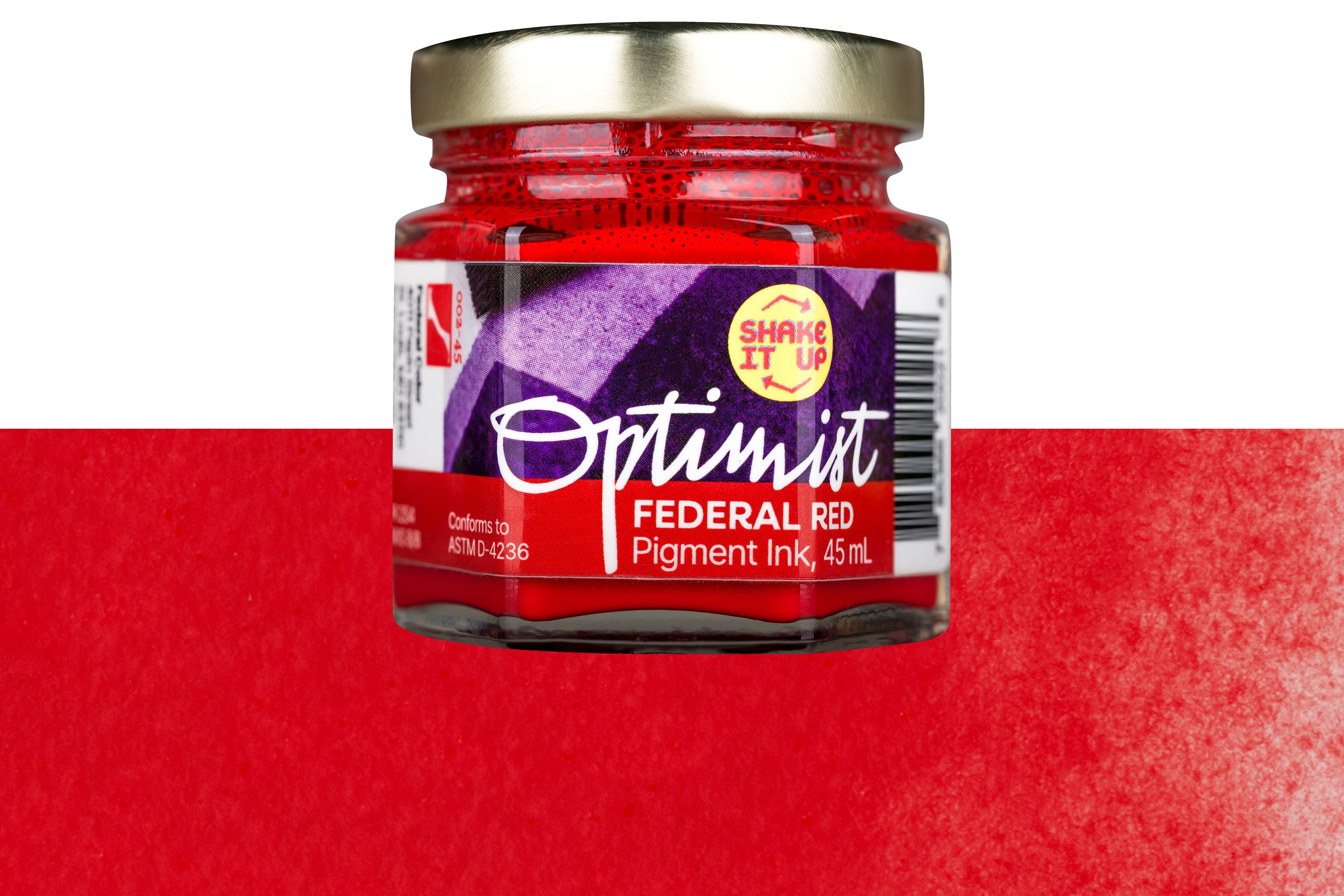 Optimist Pigment Ink, #002 Federal Red, 45 mL Inkwell