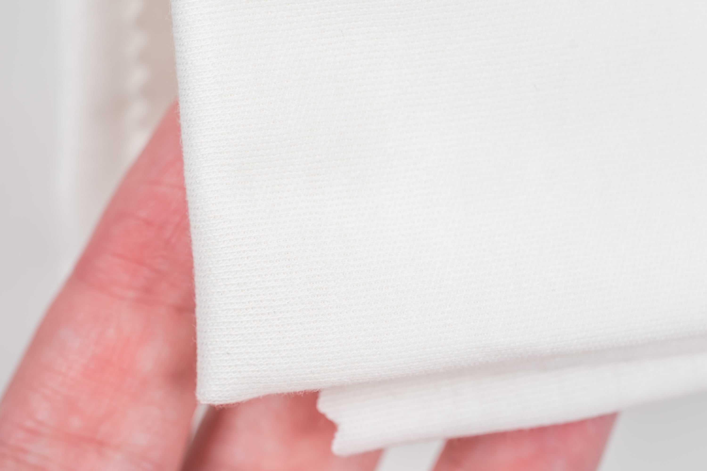 100% Organic Cotton Interlock Knit, White