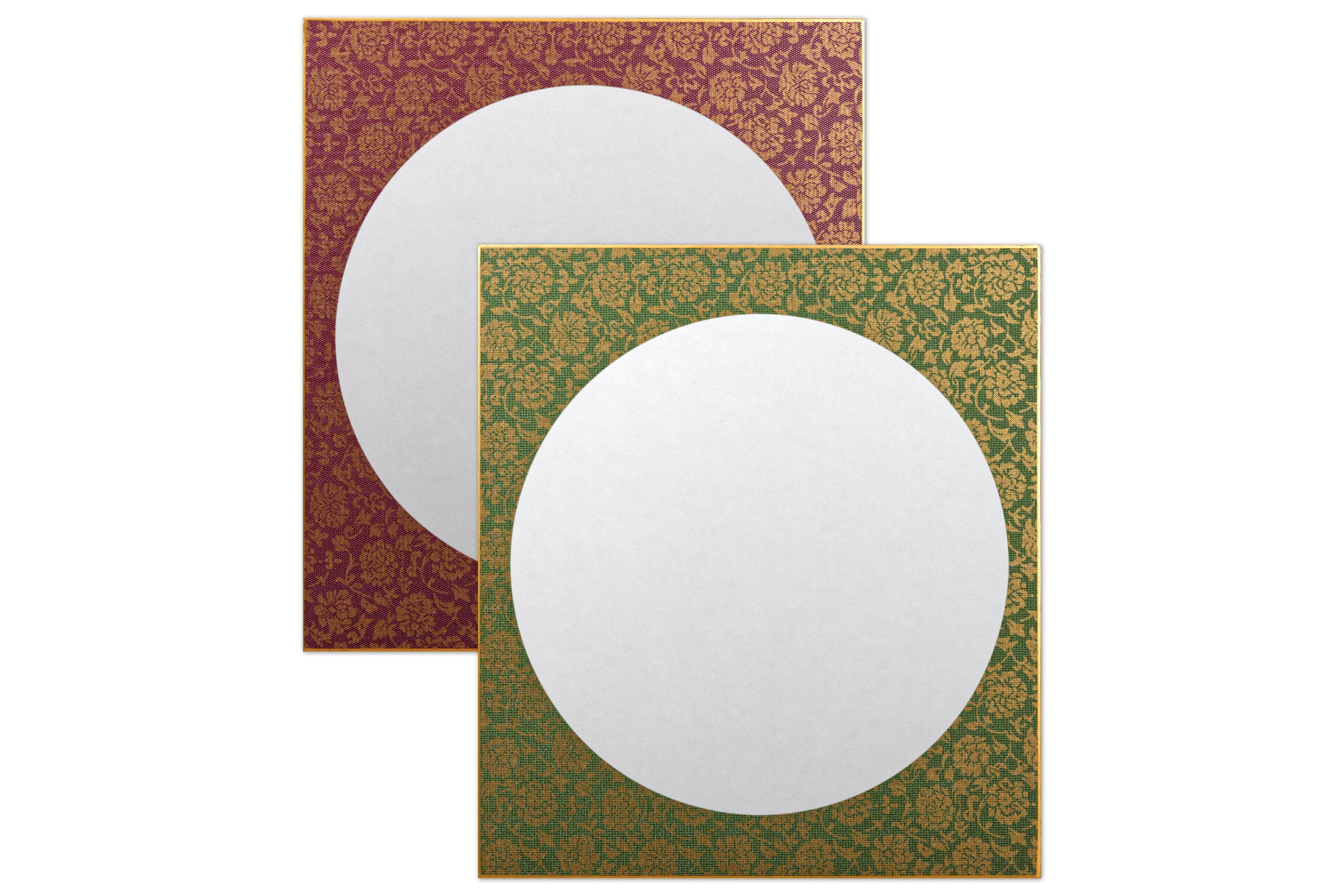 Patterned Vignette Shikishi Boards, Set of 2