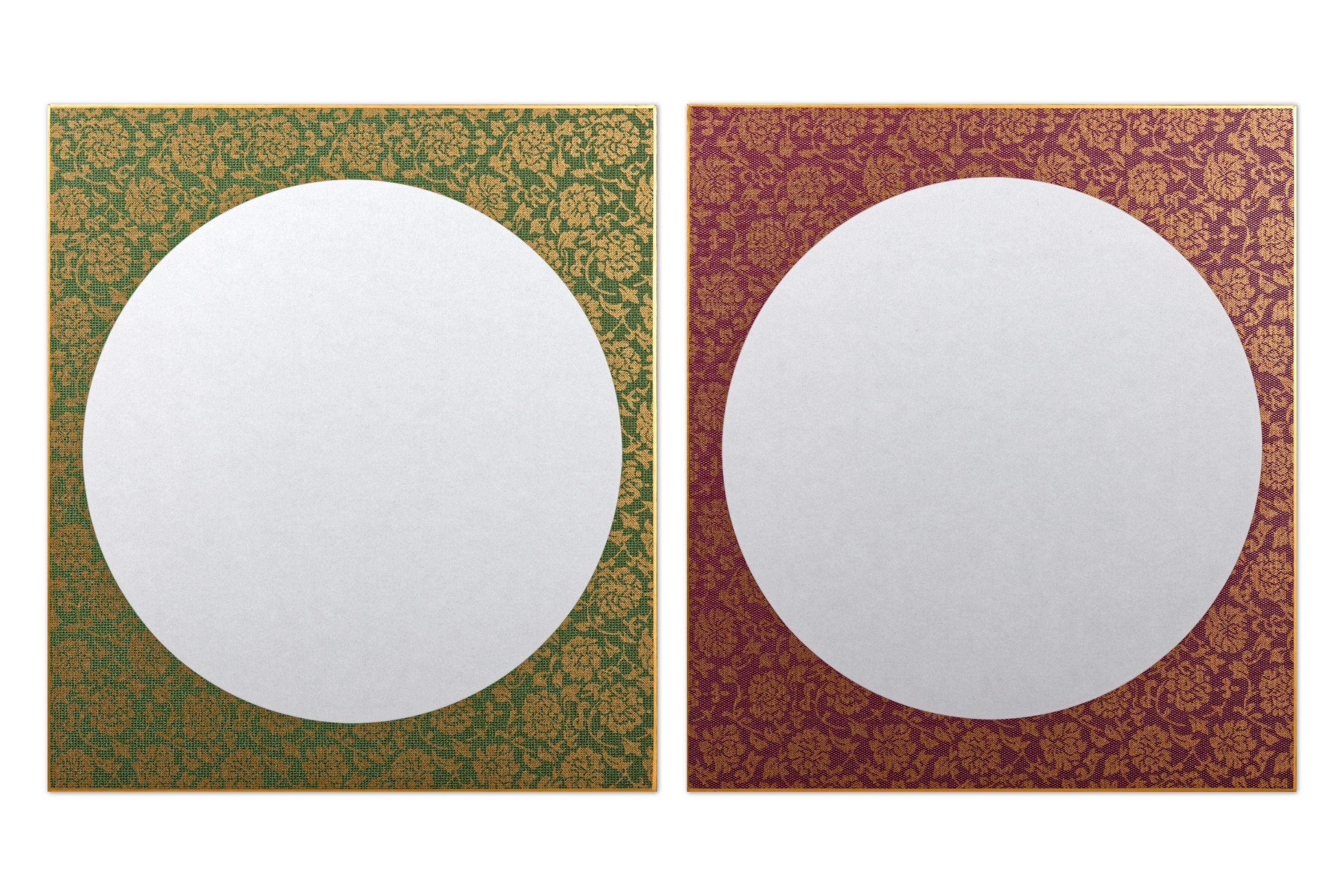 Patterned Vignette Shikishi Boards, Set of 2