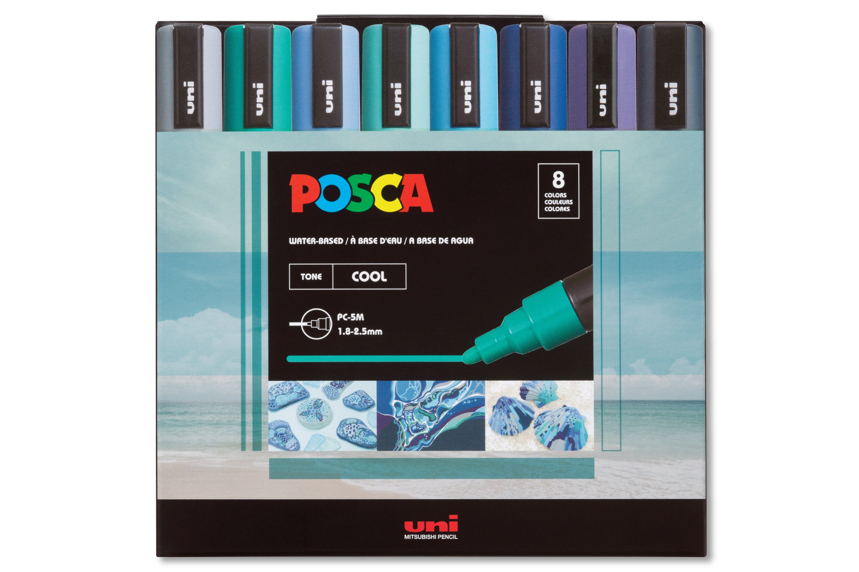Uni POSCA Paint Markers, Monotone Set (PC-5M) – St. Louis Art Supply