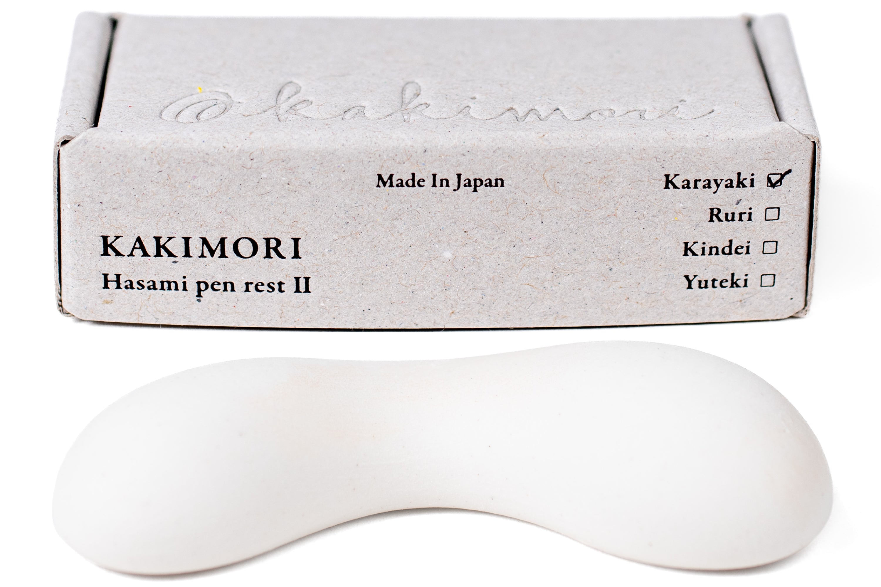 Hasami Pen Rest, Karayaki (Unglazed Porcelain)
