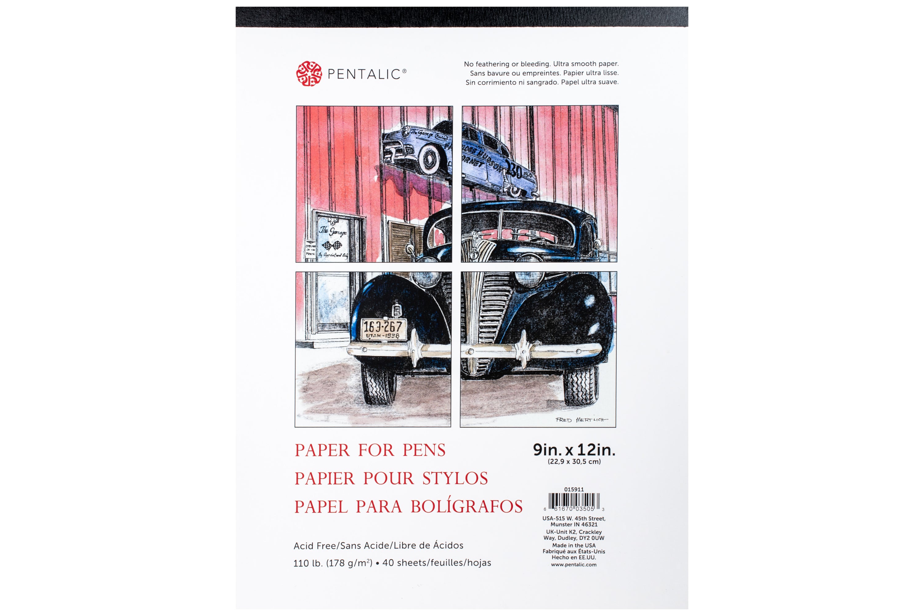 Paper for Pens, 9" x 12" Pad